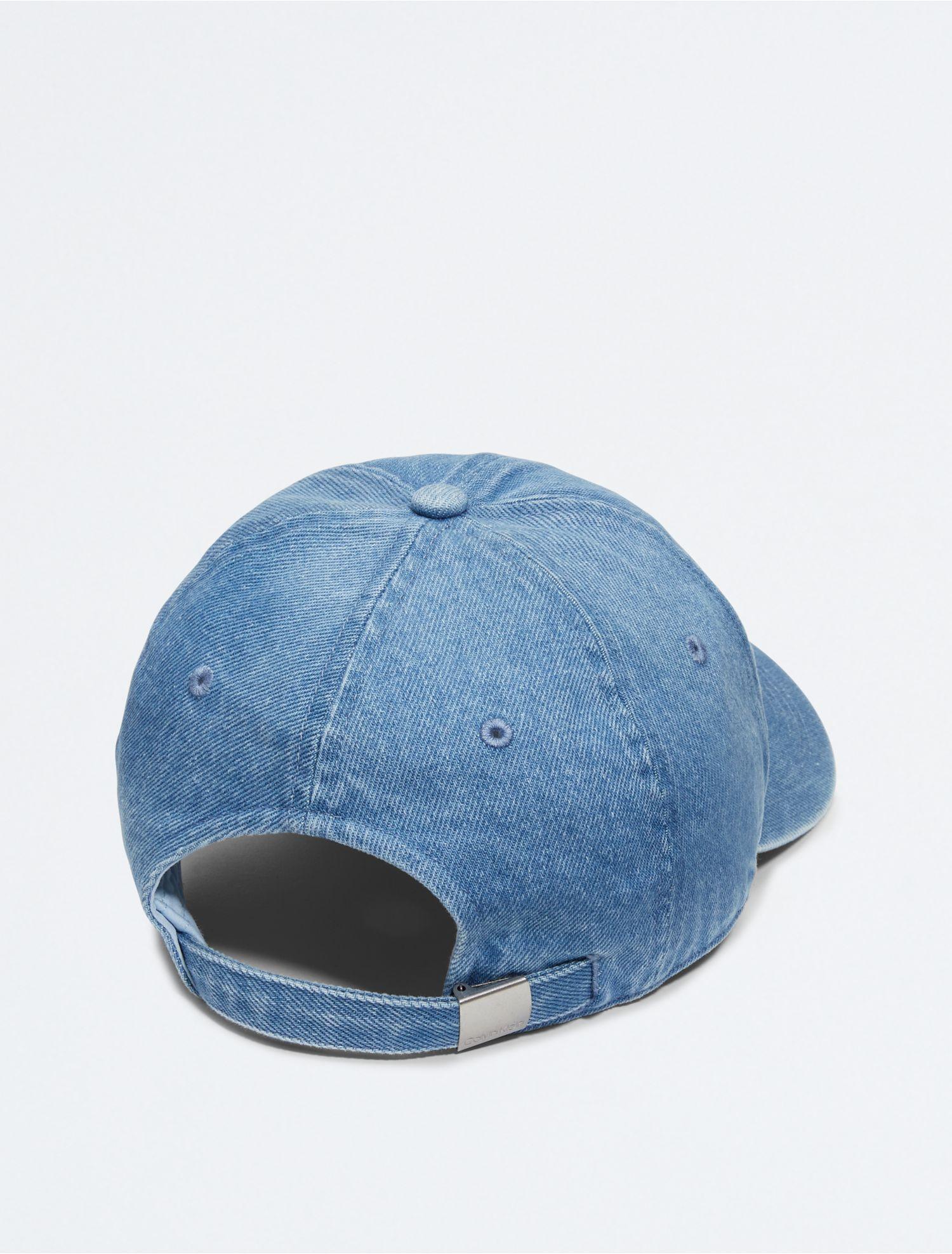 Calvin Klein Jeans monogram cap in light blue