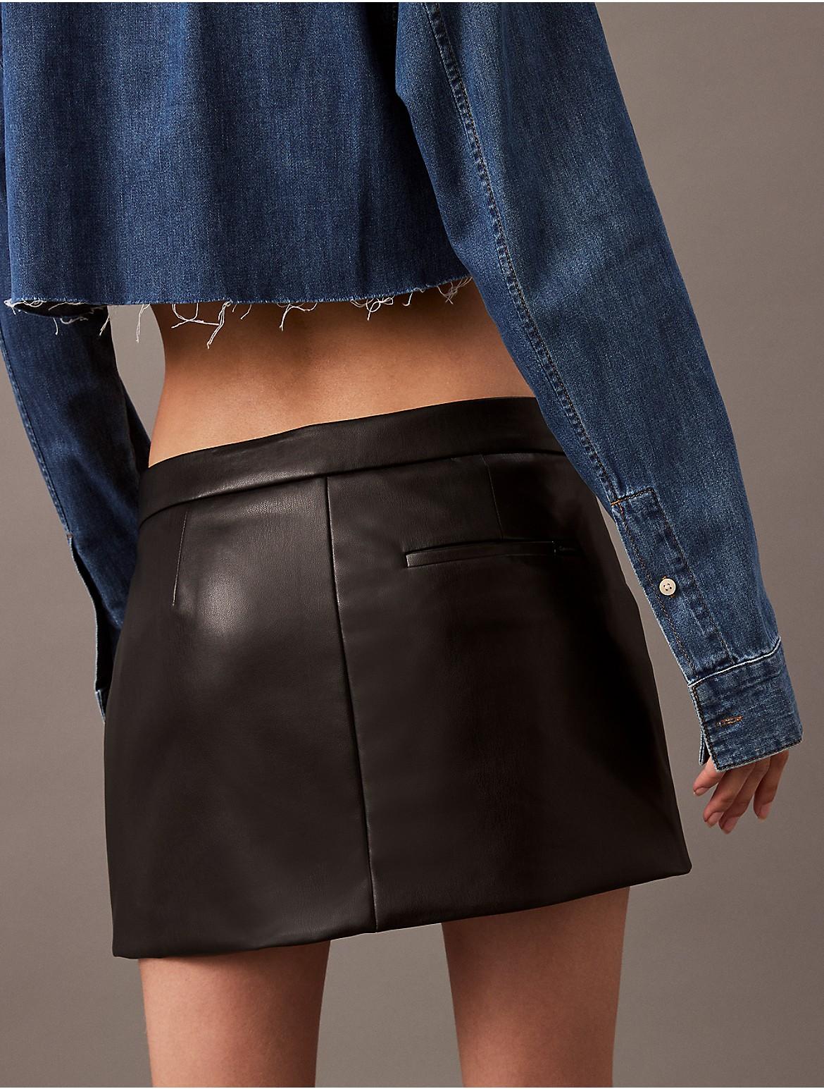 Designer Calvin Klein Faux Leather Skirt Dresses for Women - Up to 71% off  | Lyst
