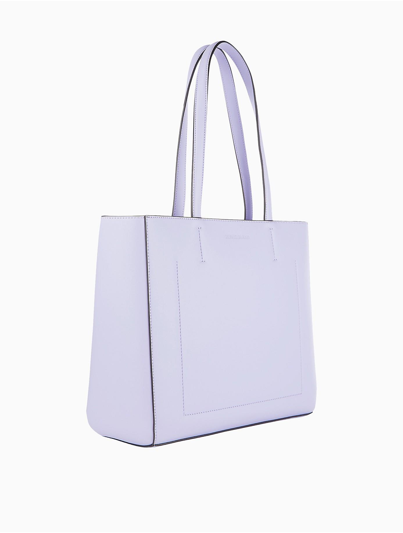 Calvin Klein Monogram Logo Shopper Tote Bag in Purple - Lyst