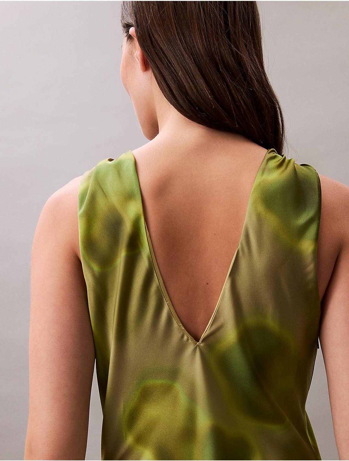 calvin klein green floral dress Calvin Klein NWT Green Tiered Floral Lined Maxi Dress $129 Sz 4