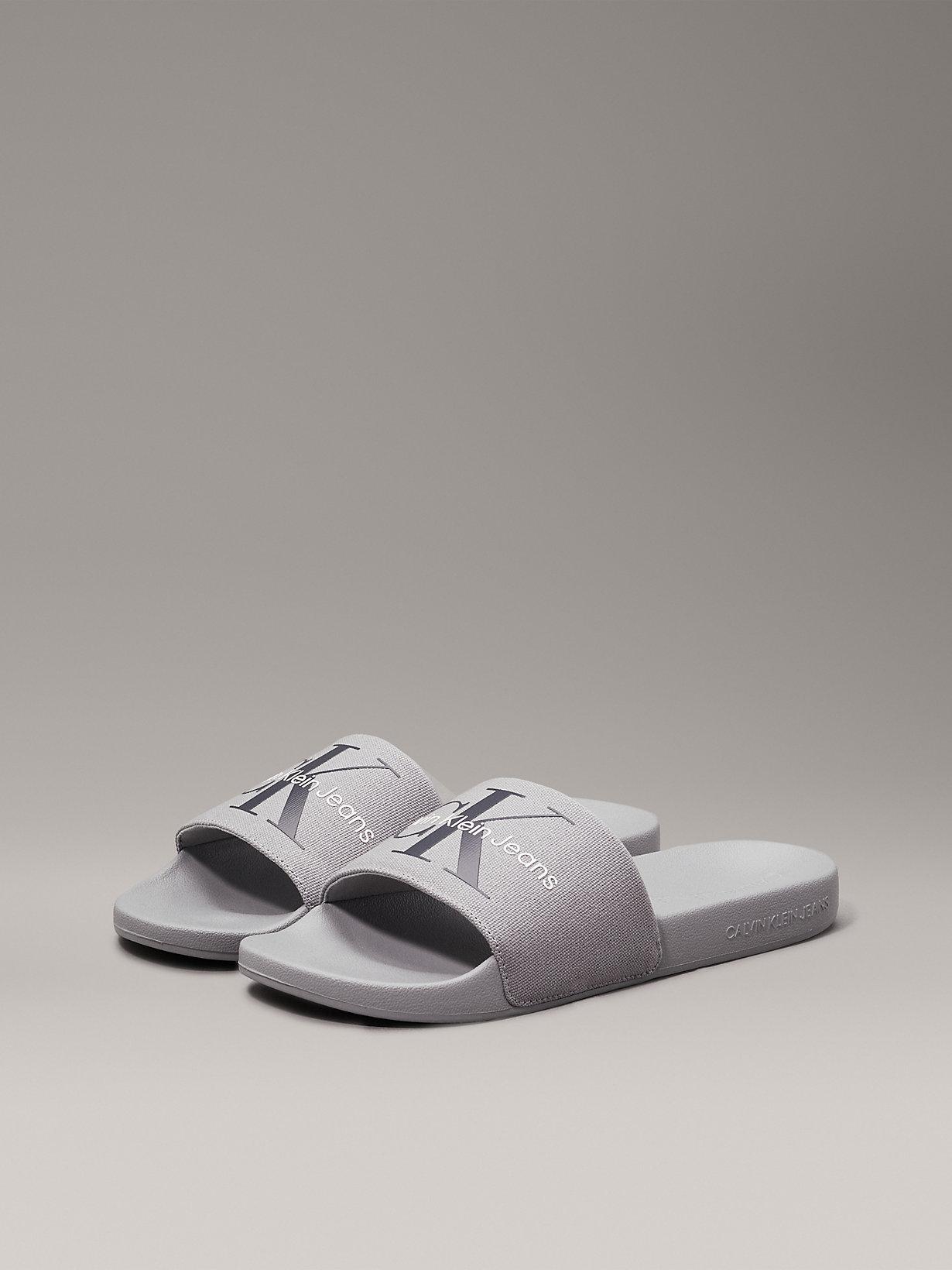 Canvas Sliders Ladies Ck Sliders Flip Flops Calvin Klein Canvas