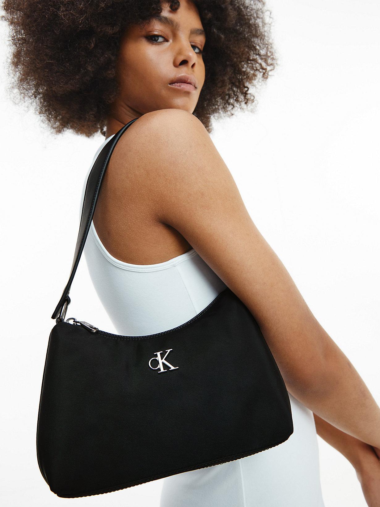 Calvin Klein Recycled Polyester Shoulder Bag in Black | Lyst UK