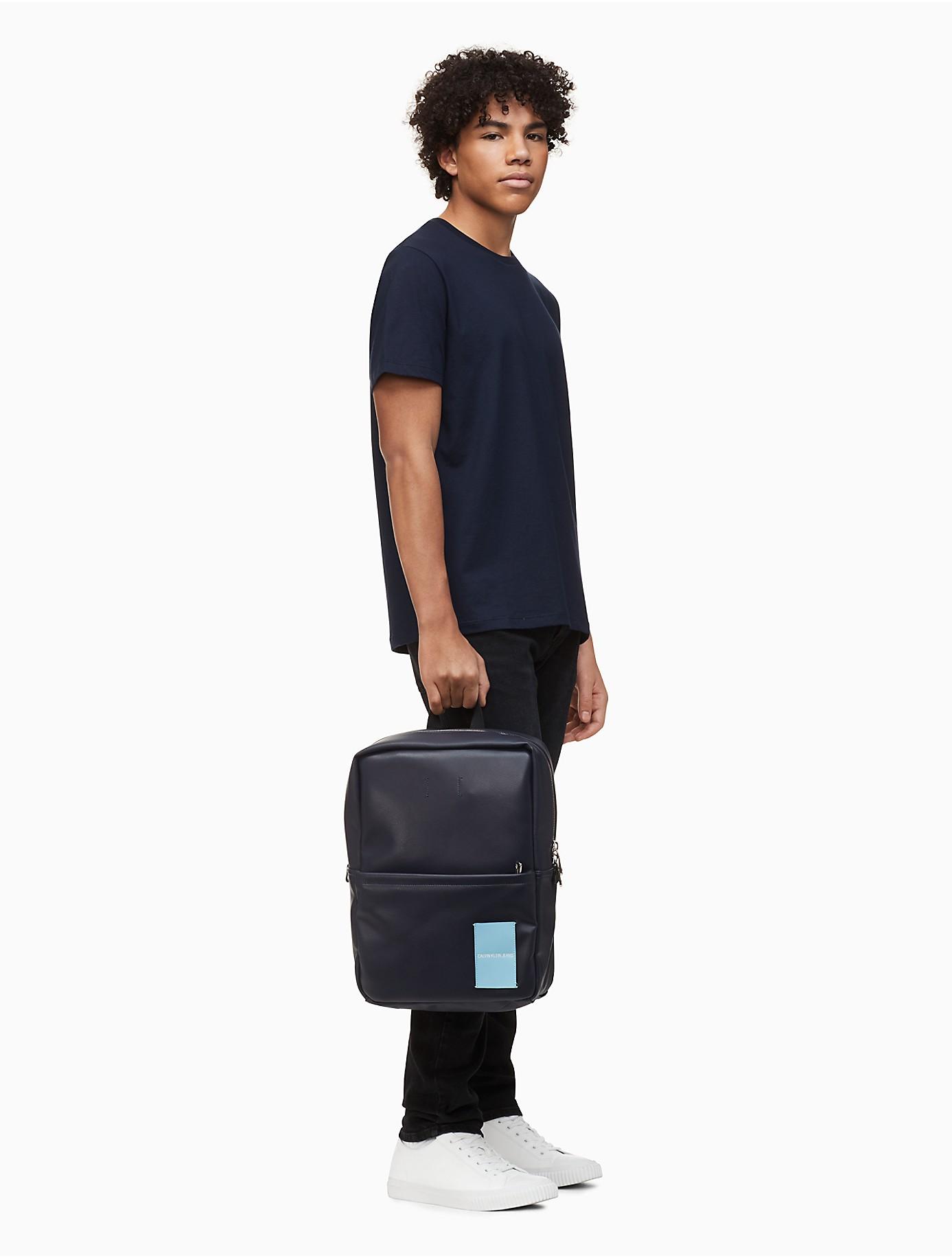 calvin klein coated canvas backpack