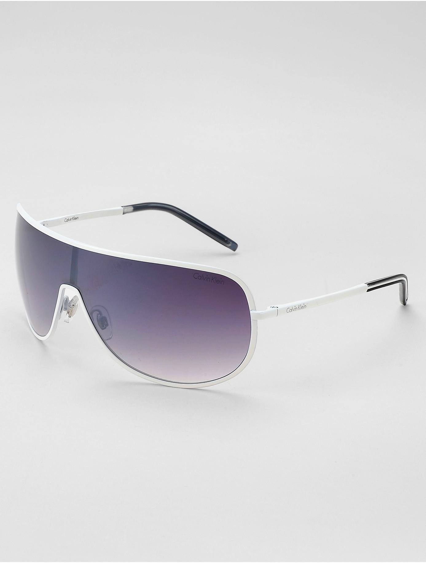 Authentic Versace Sunglasses White Shield Mens Womens Visor Ski 2054  1000/8G | eBay