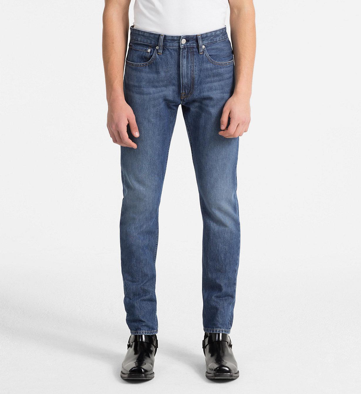 Calvin Klein Ckj 056 Athletic Tapered Jeans in Blue for Men | Lyst UK