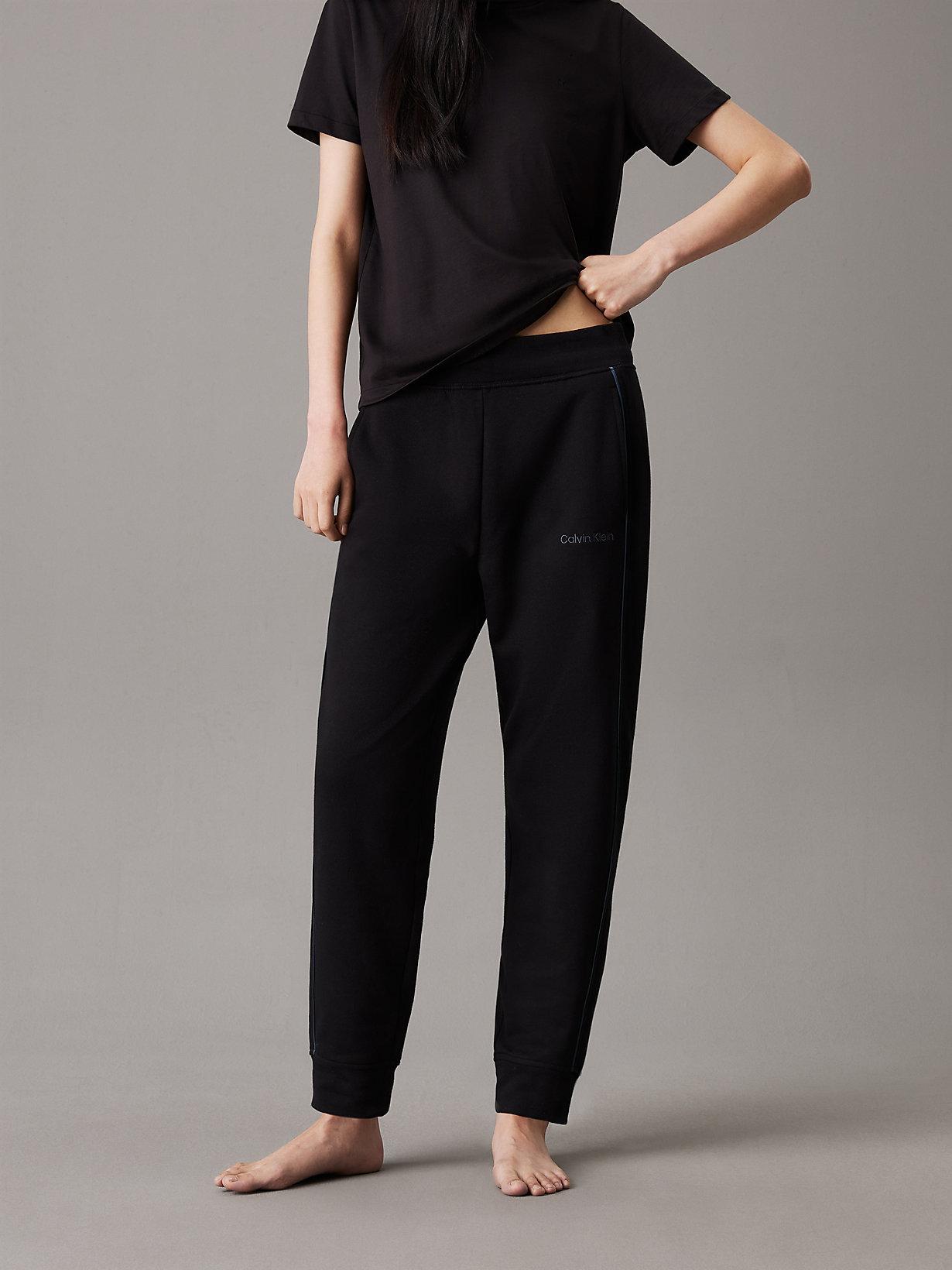 Calvin Klein Cotton Fleece Lounge Joggers in Black Lyst UK