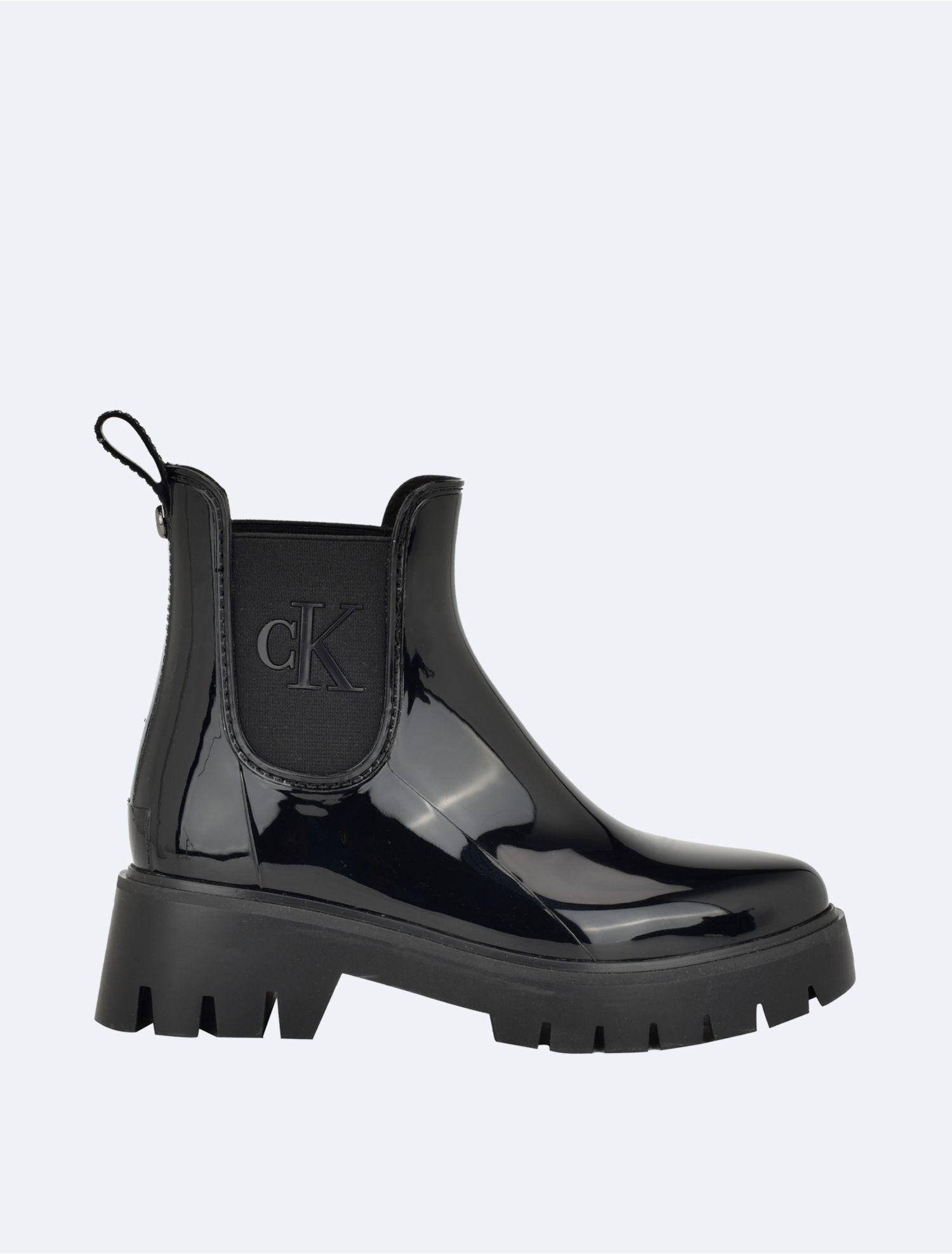 Calvin Klein Wende Rain Boot in Black | Lyst
