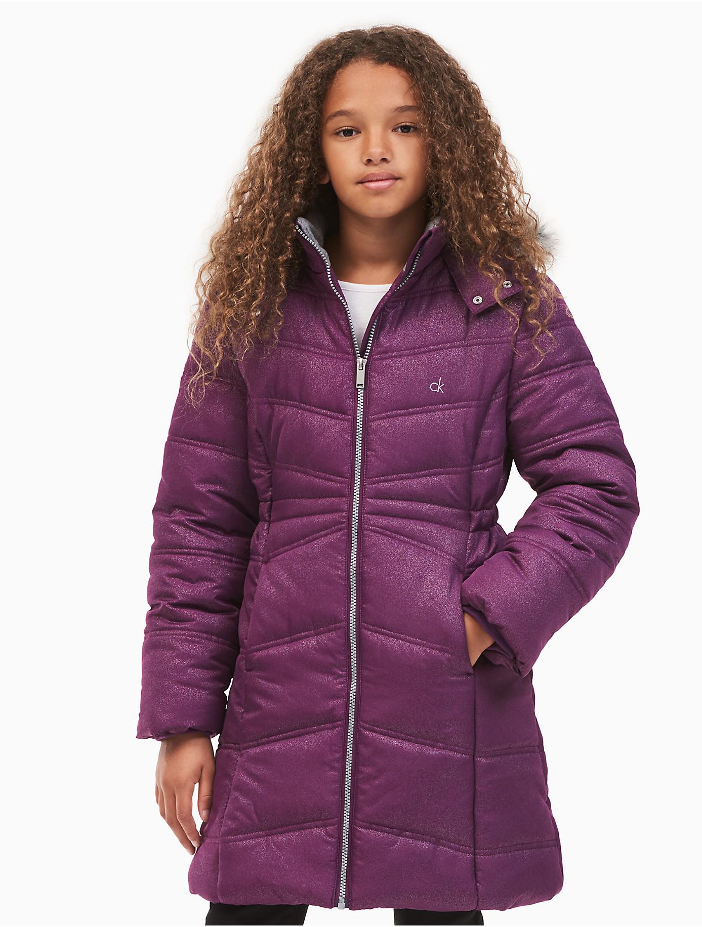 purple coach jacket