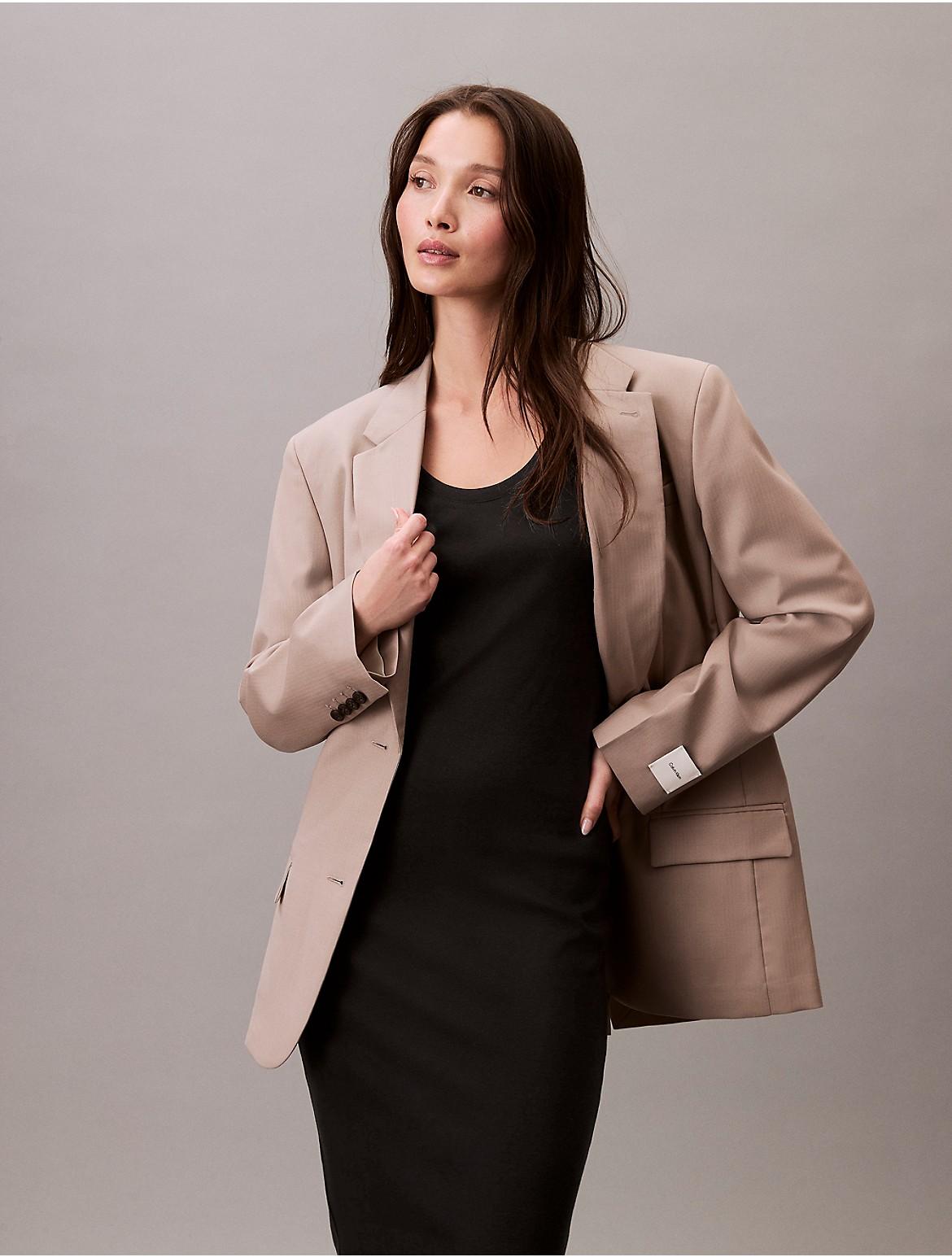 knee length dresses for ladies Calvin Klein Cotton Contour Midi Dress main image 1