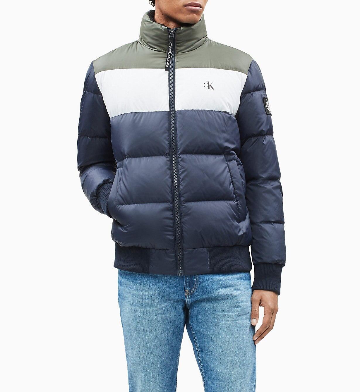 calvin klein recycled polyester down puffer jacket