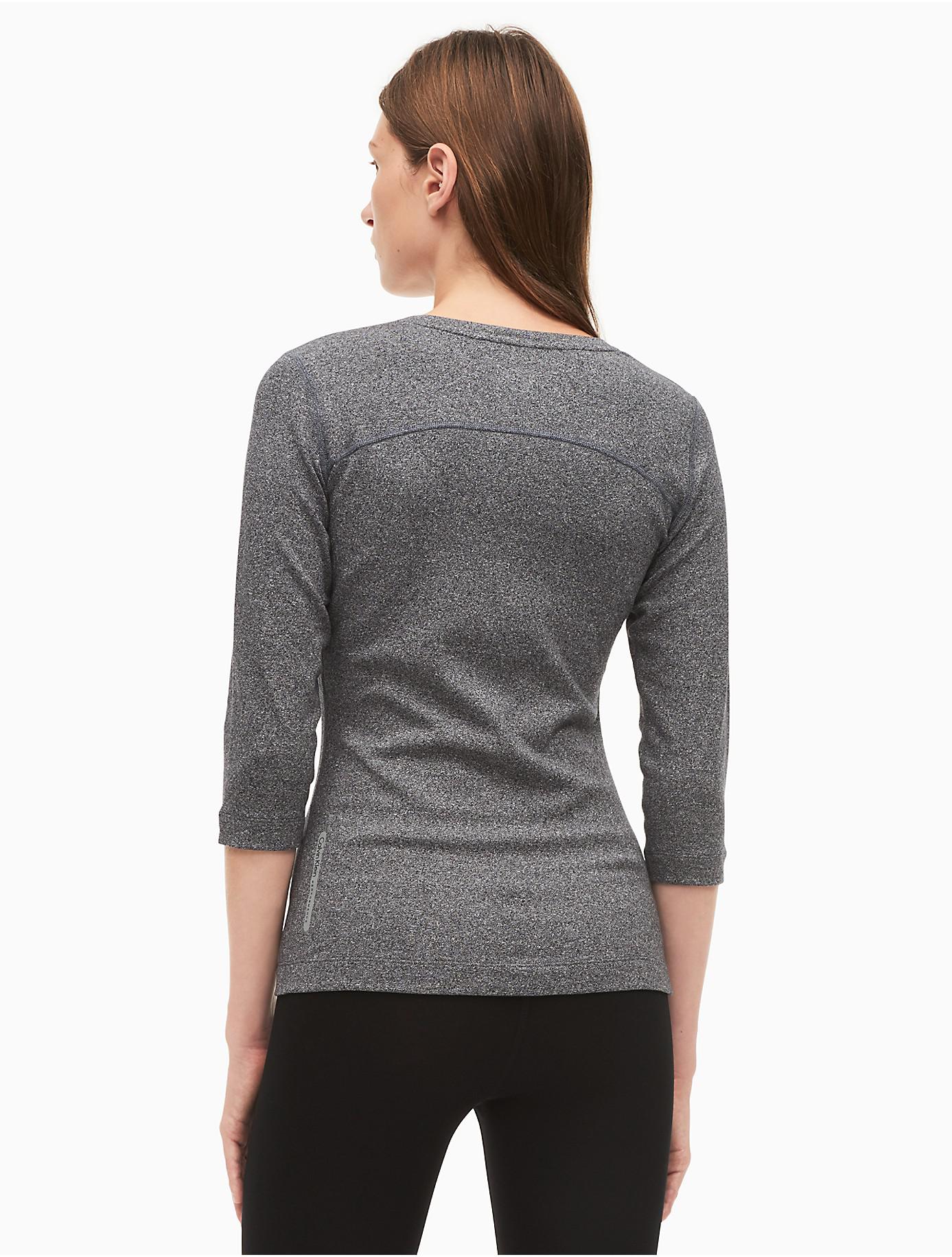 Download Calvin Klein Performance Pima Cotton Stretch V-neck 3/4 ...