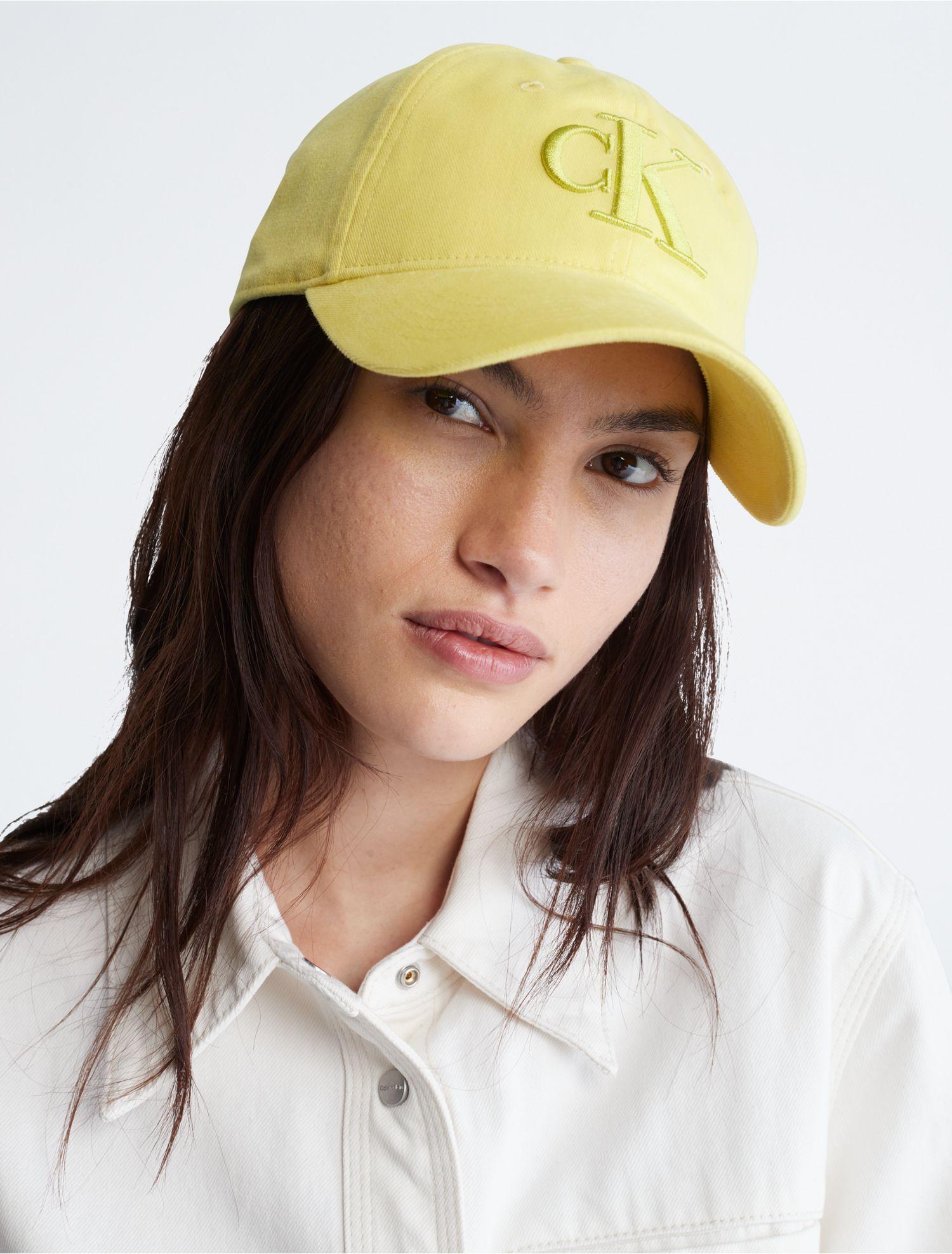 Calvin Klein Twill Logo Cap in Yellow for Men | Lyst