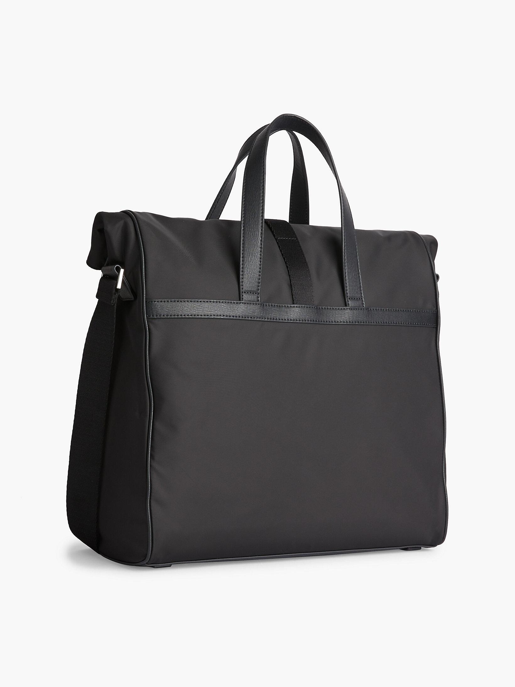 Calvin Klein Recycled Messenger Tote Bag in Black for Men | Lyst UK