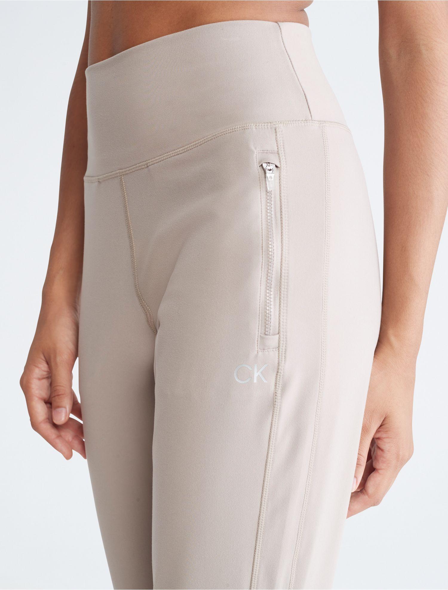Calvin Klein Performance Embrace High Waist Joggers in White | Lyst