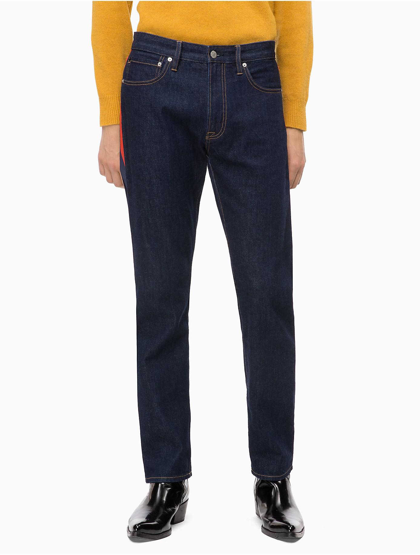 ckj 035 straight taped jeans