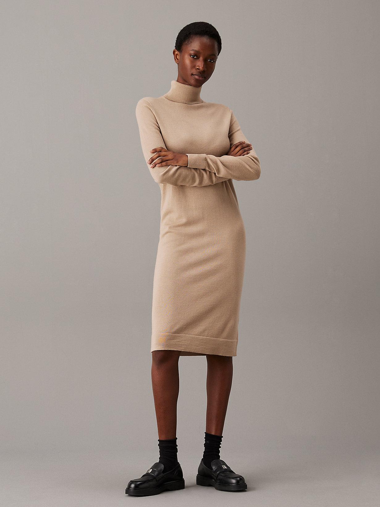 calvin klein brown sweater dress Calvin Klein Brown Sweater Dress Size Small