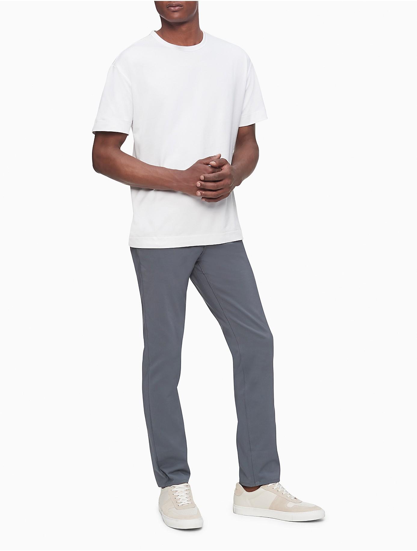 Calvin Klein Move 365 Slim Fit Stretch Cotton 5-pocket Pants in Gray for  Men | Lyst