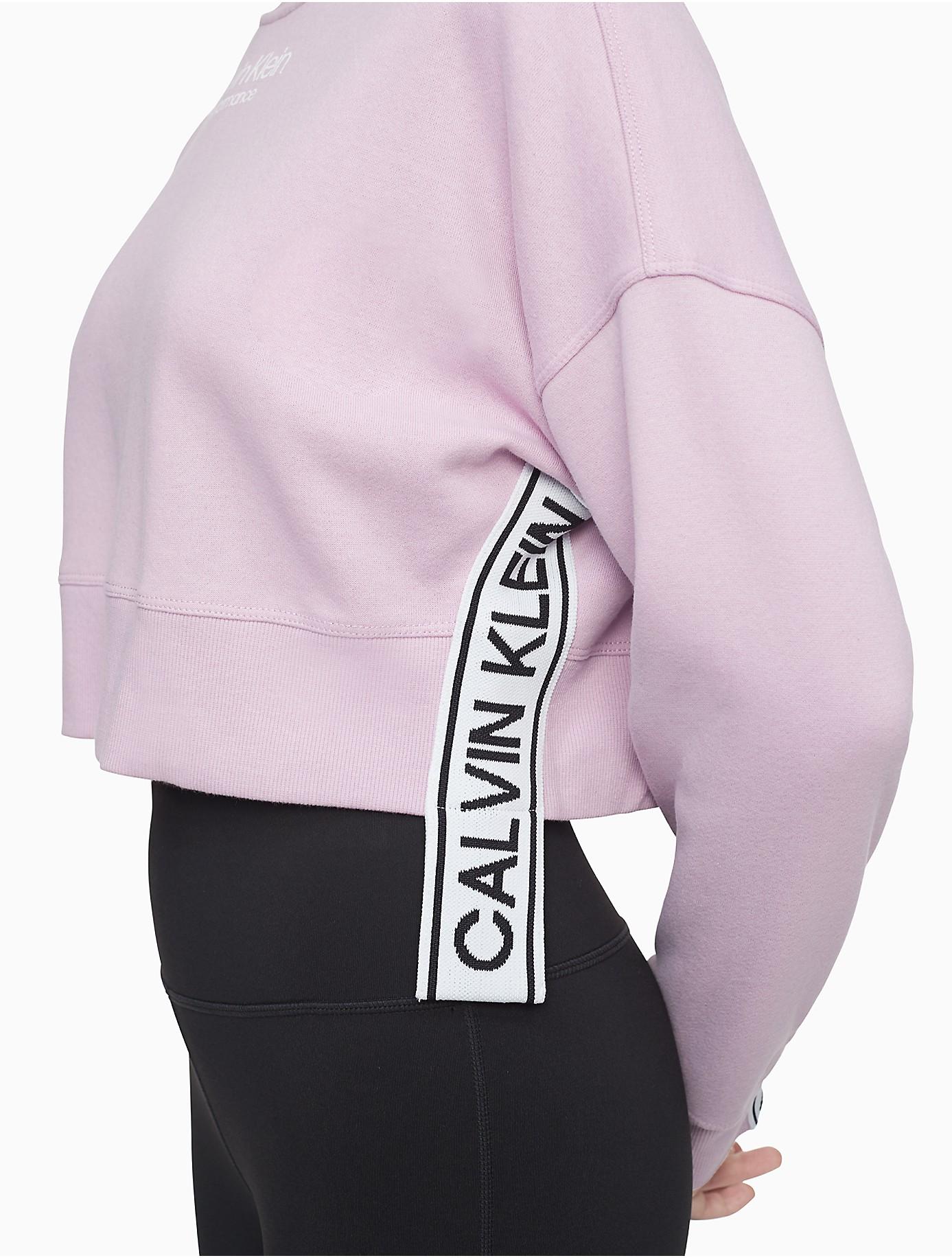 logo tape crewneck sweatshirt
