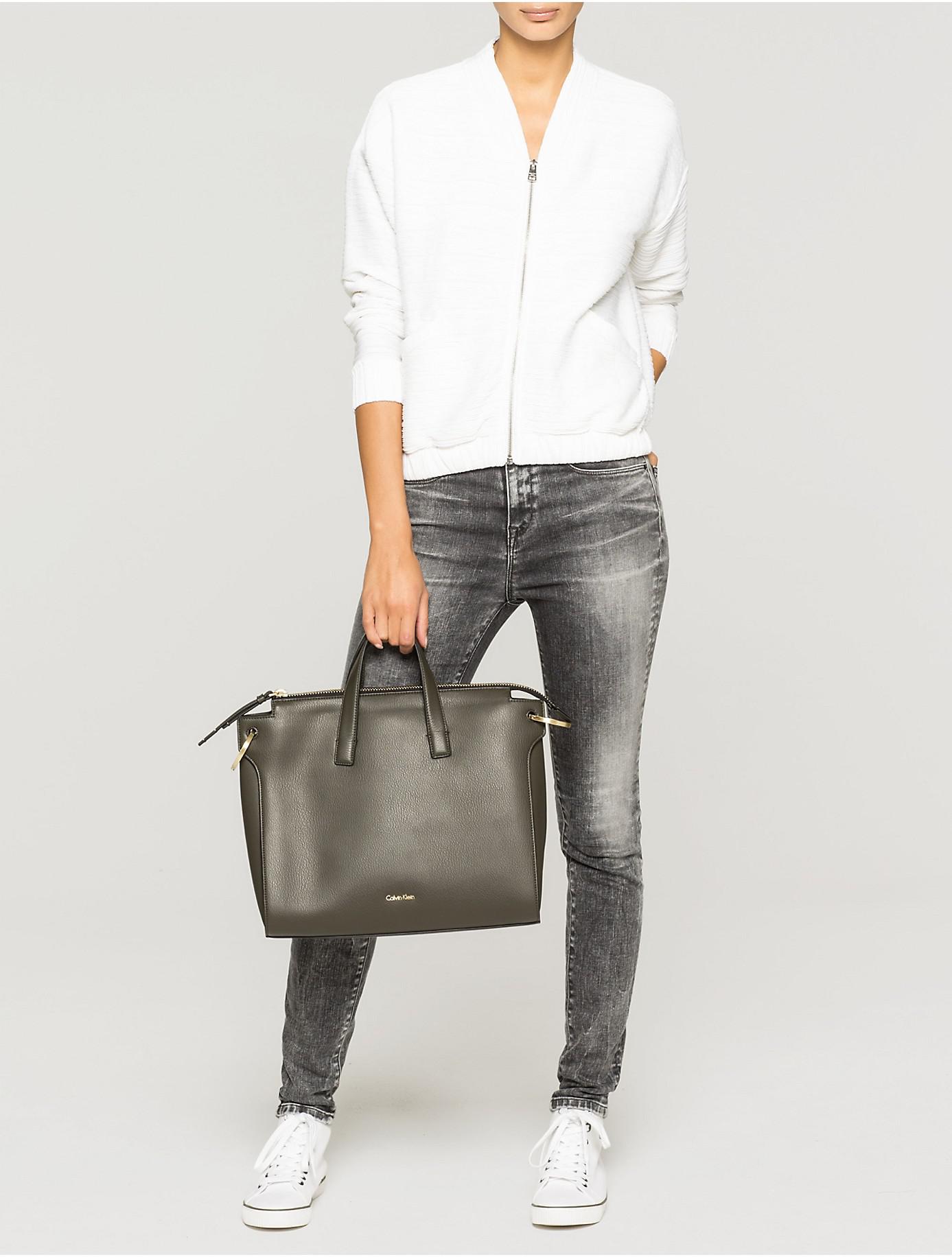 calvin klein pebble tote