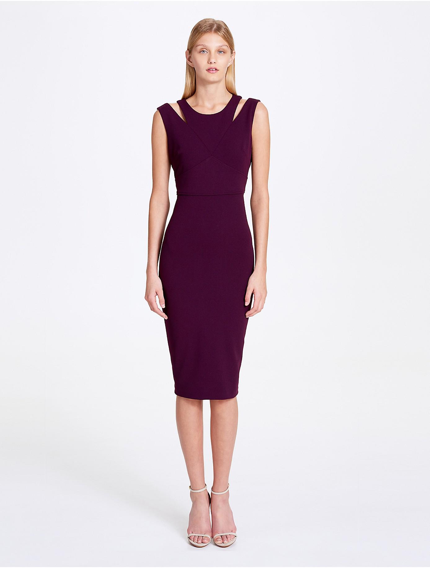 calvin klein cutout sheath dress