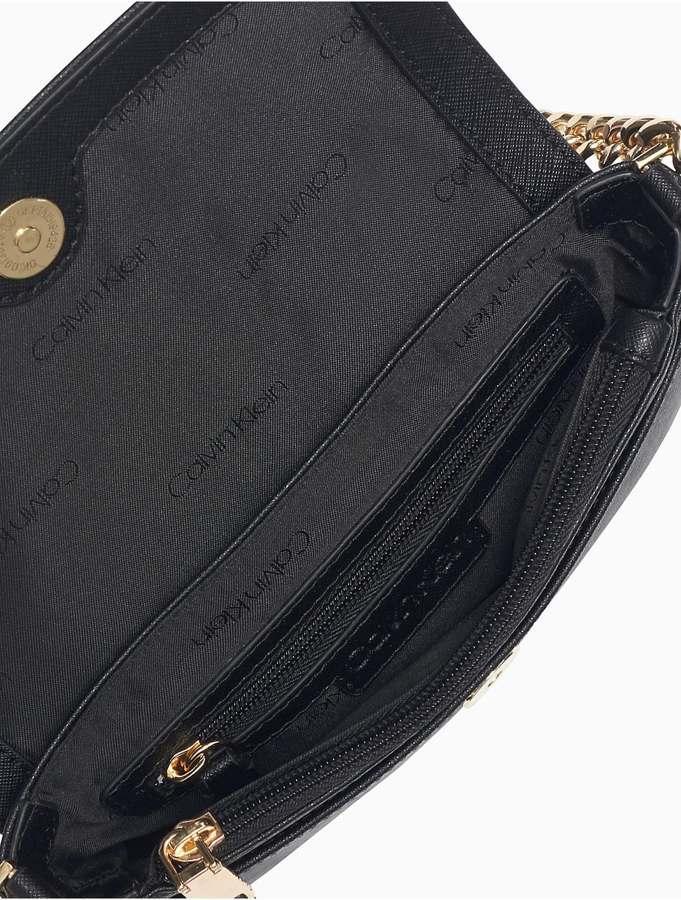 calvin klein hudson saffiano leather satchel