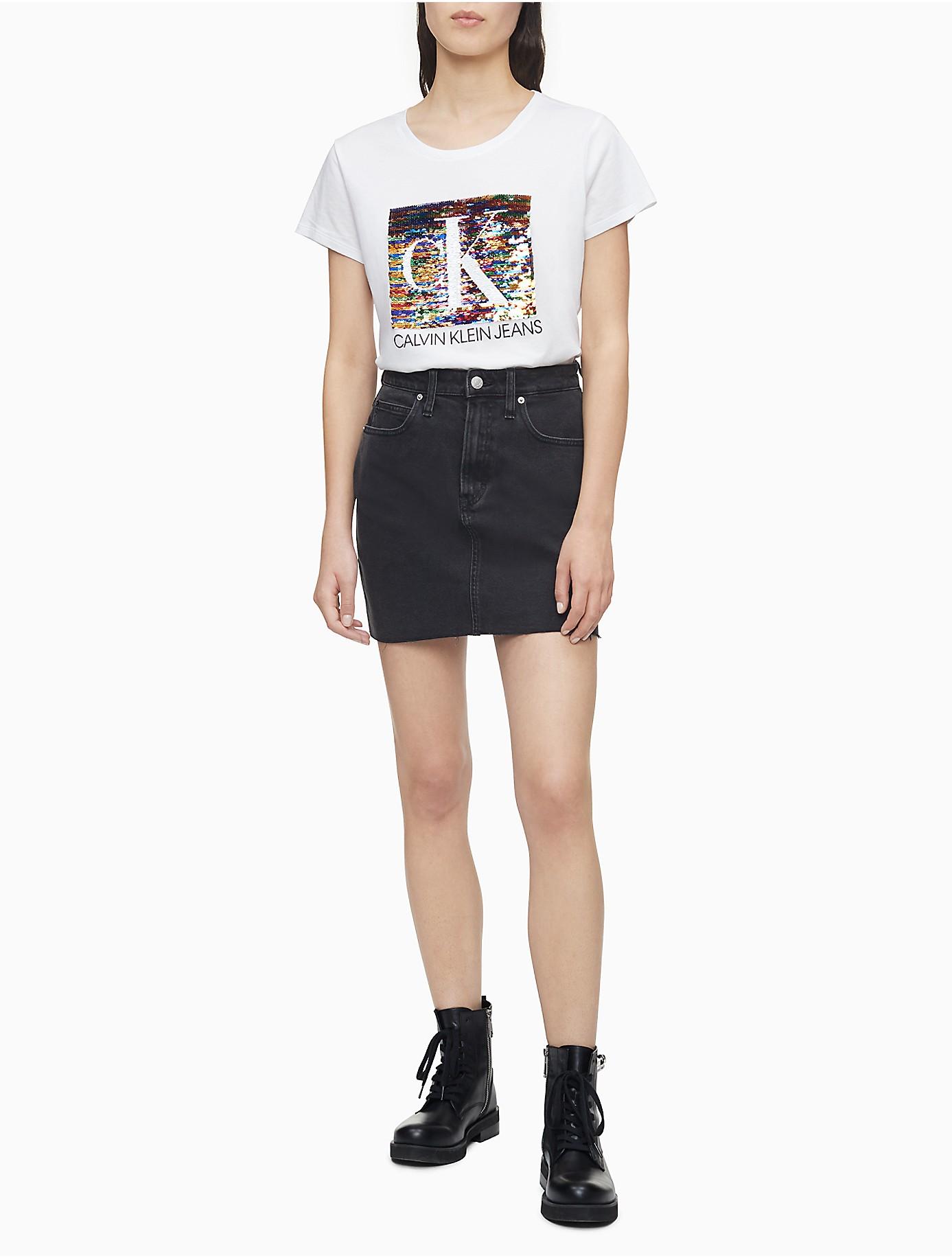 ck white t shirt womens