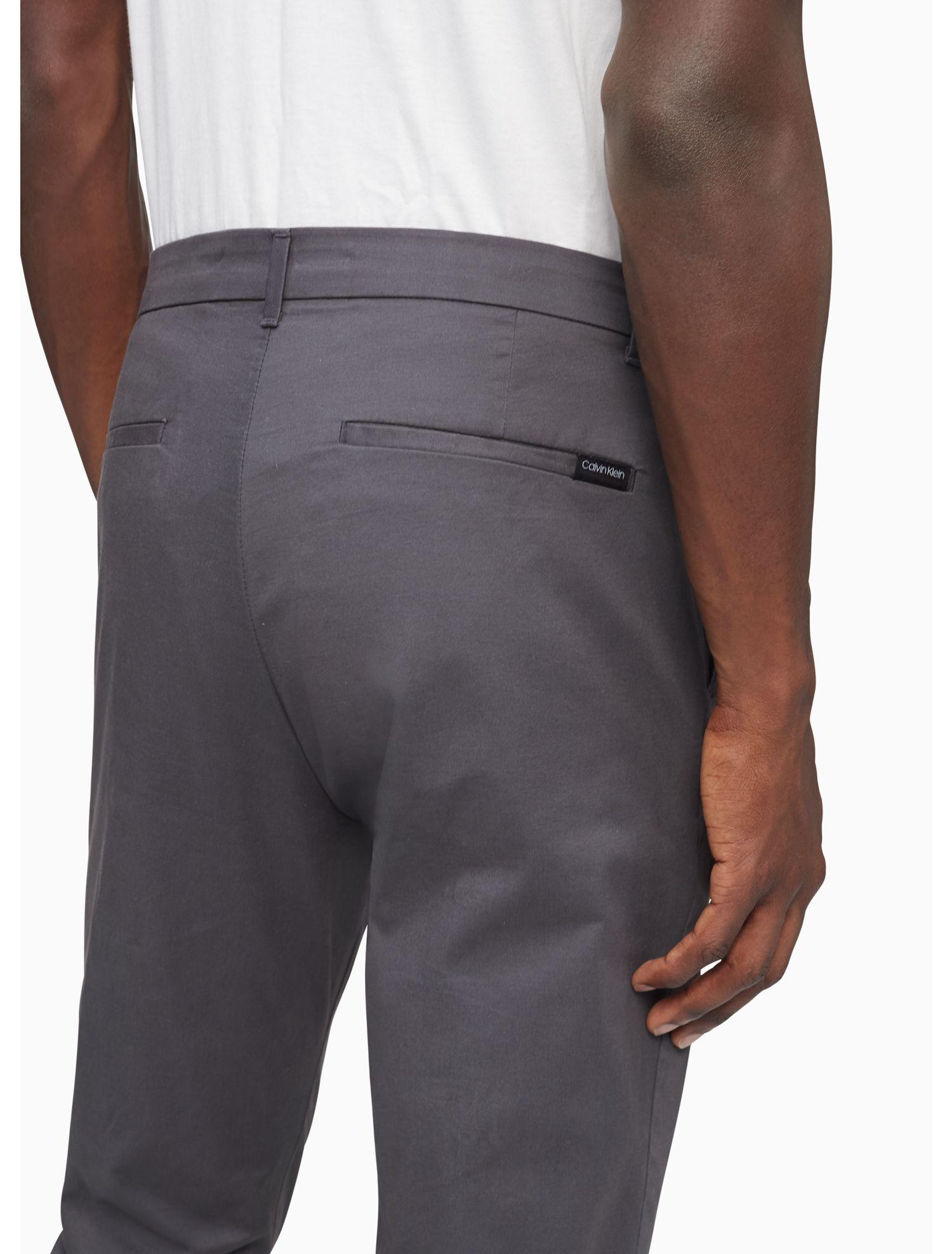 Calvin Klein Cotton Flex Trouser for Men | Lyst