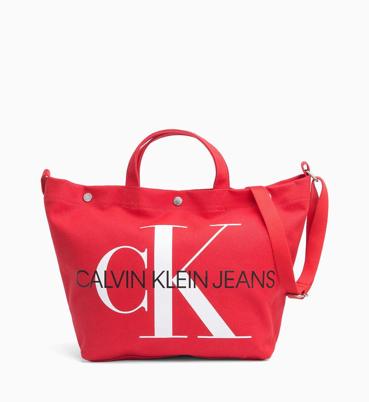 calvin klein canvas tote bag