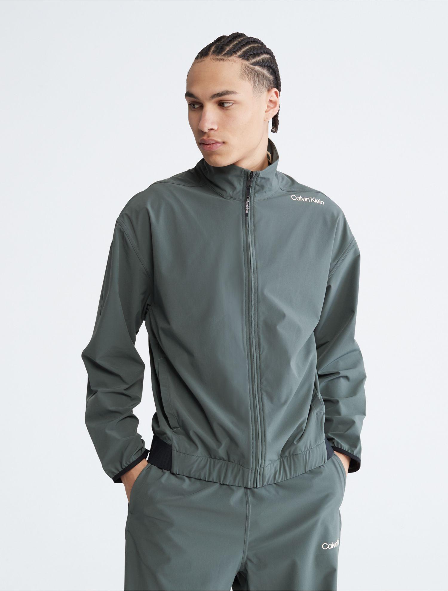 Calvin Klein Ck Sport Matte Windbreaker Jacket in Gray for Men | Lyst