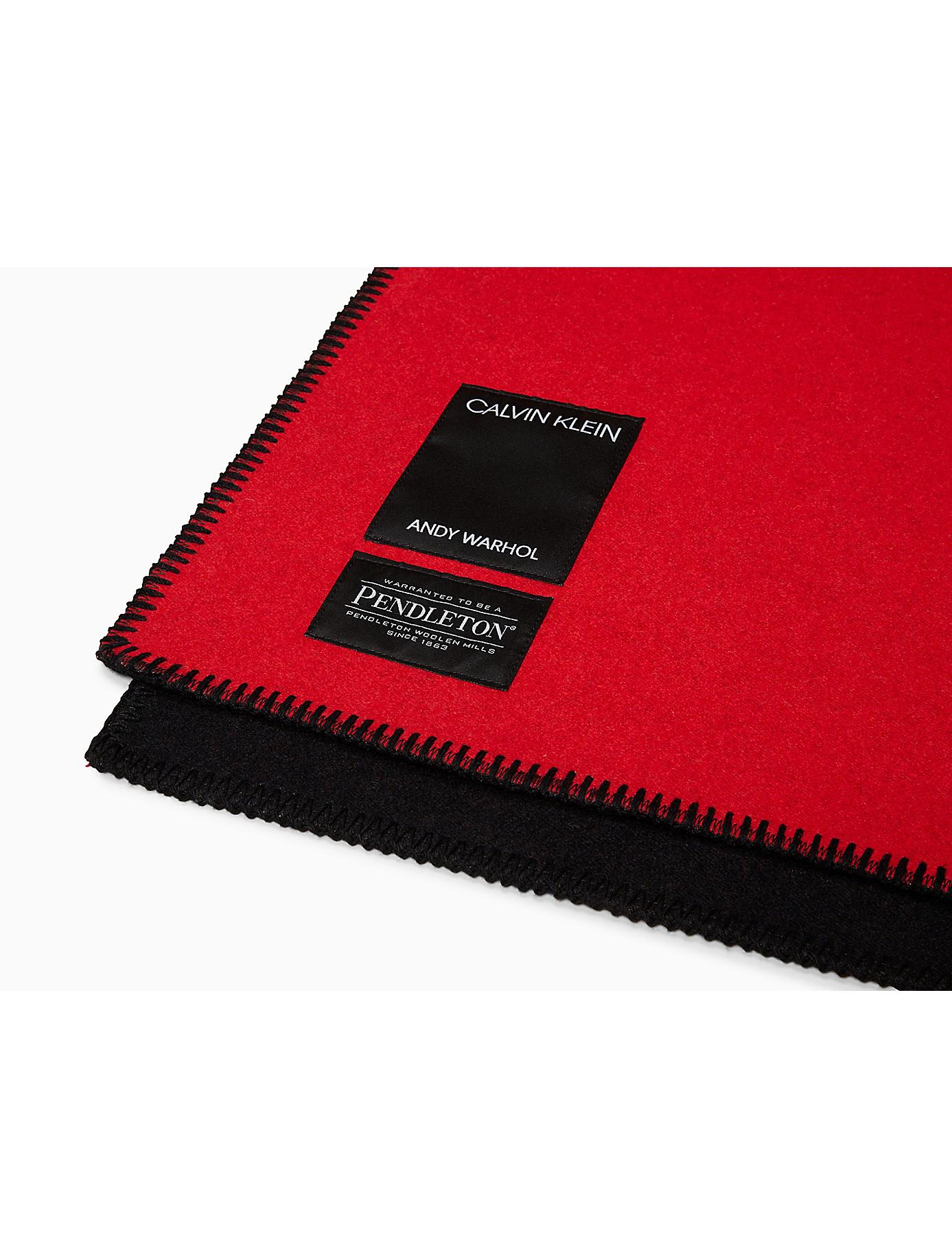 CALVIN KLEIN 205W39NYC Andy Warhol Dennis Hopper Pendleton Wool Saddle  Blanket In Red - Lyst