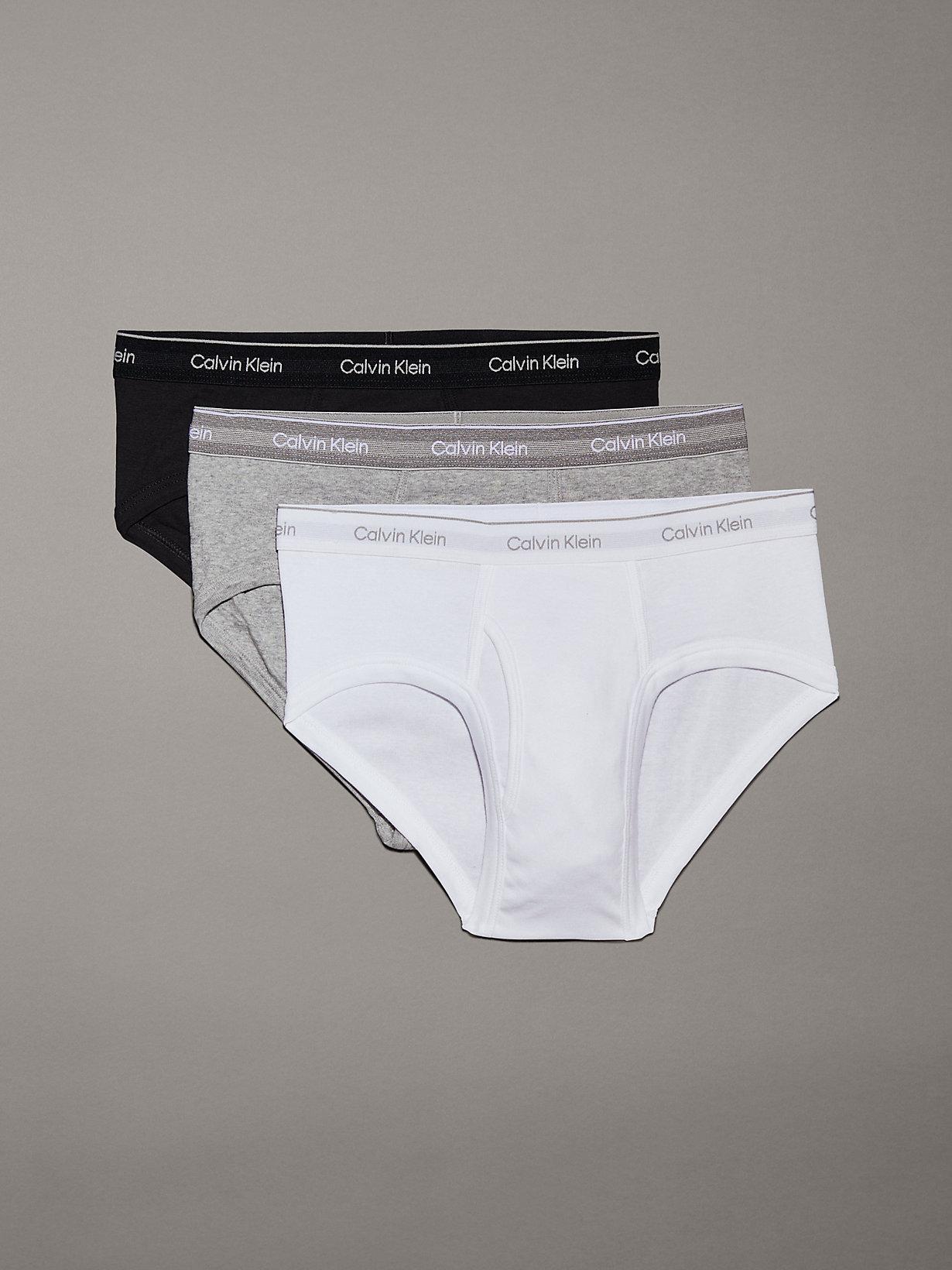 Slip Homme Confortable En Coton Doux à Rayures - 95% Coton 5% Élasthanne - Taille 2XL Gris - Respirant Pour Quotidien - 4