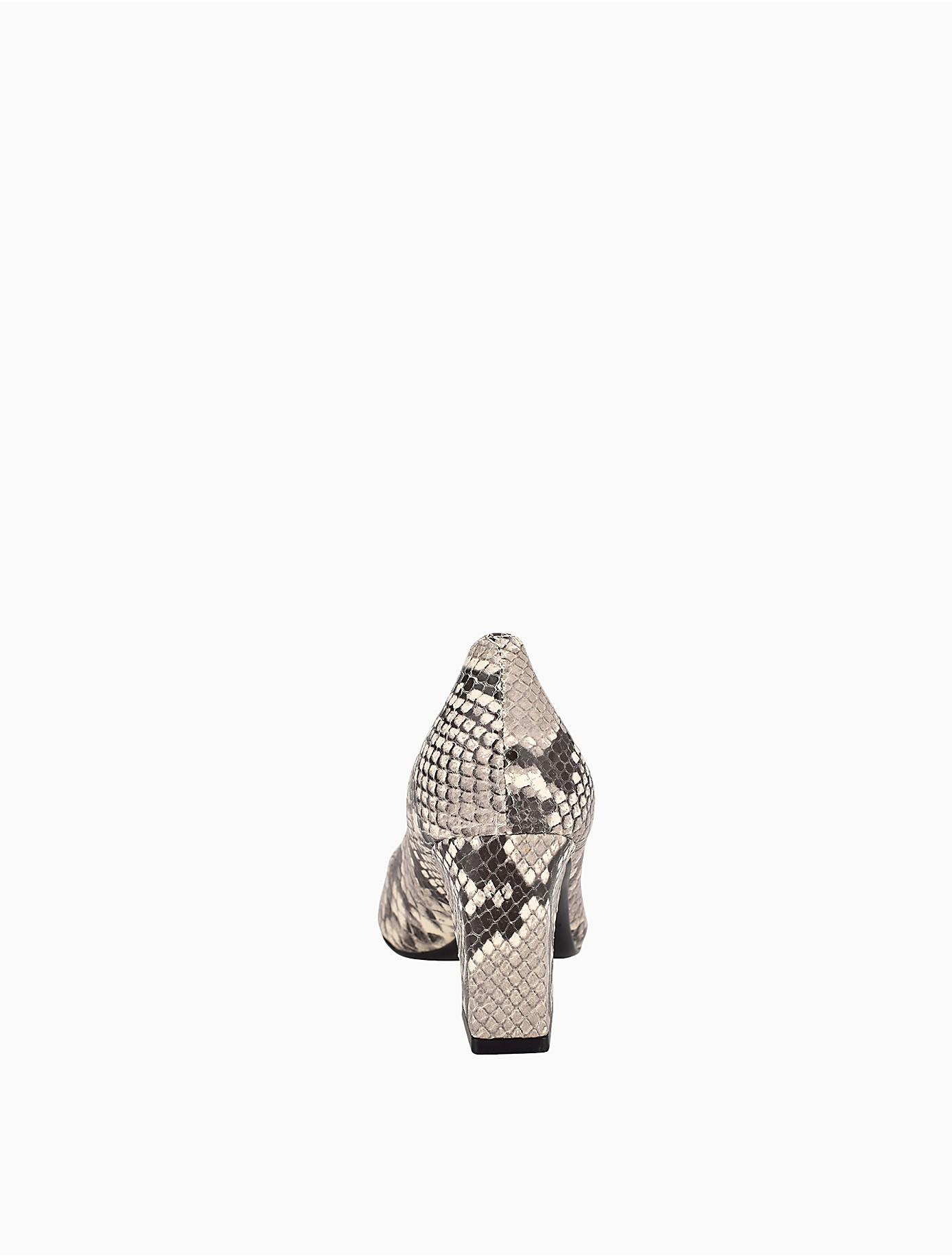 Calvin Klein Lila Leather Block Heel - Save 55% | Lyst