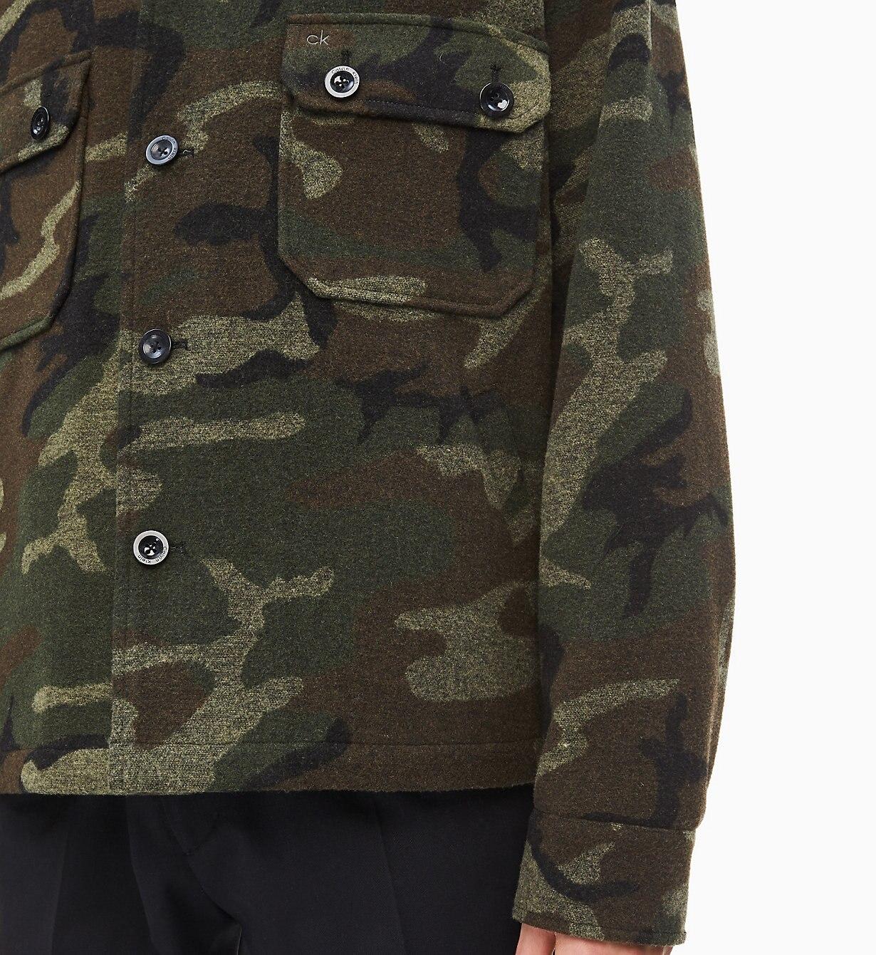 camouflage wool jacket