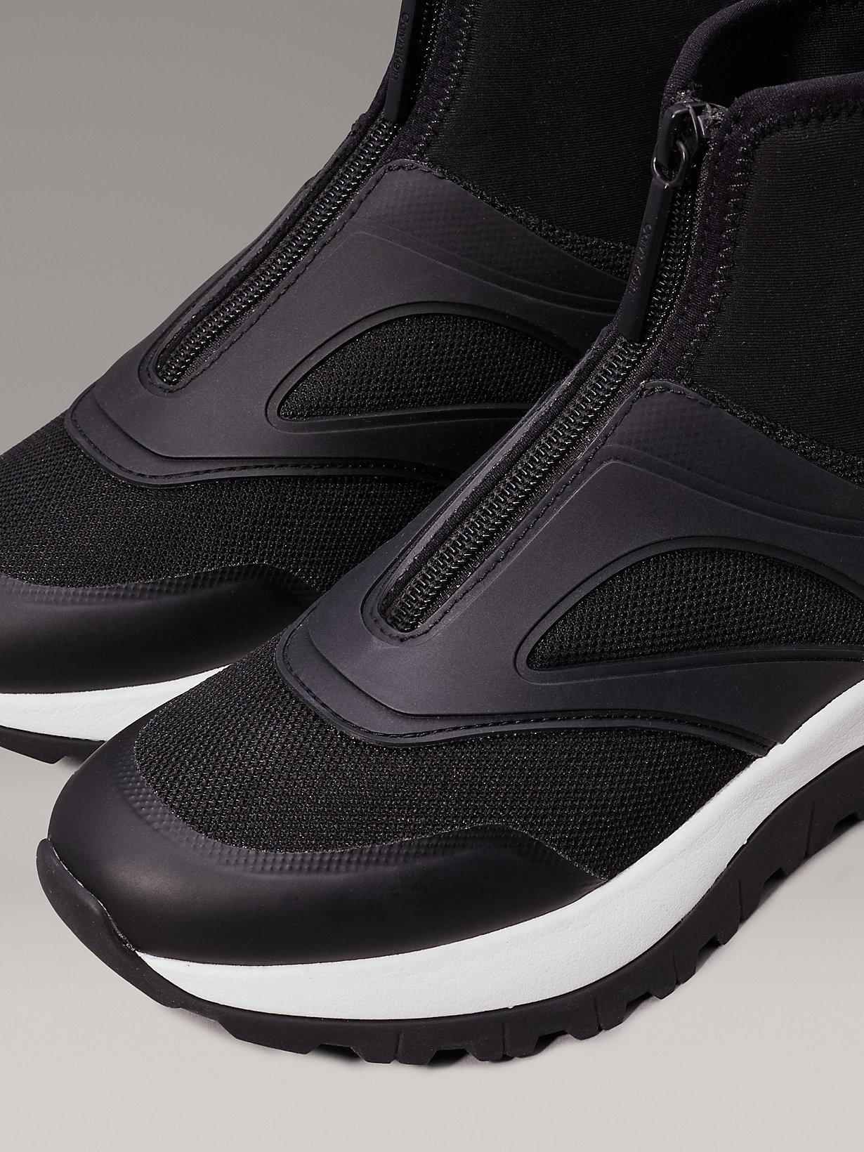 Calvin Klein High-Top Sock Trainers in Metallic Lyst UK