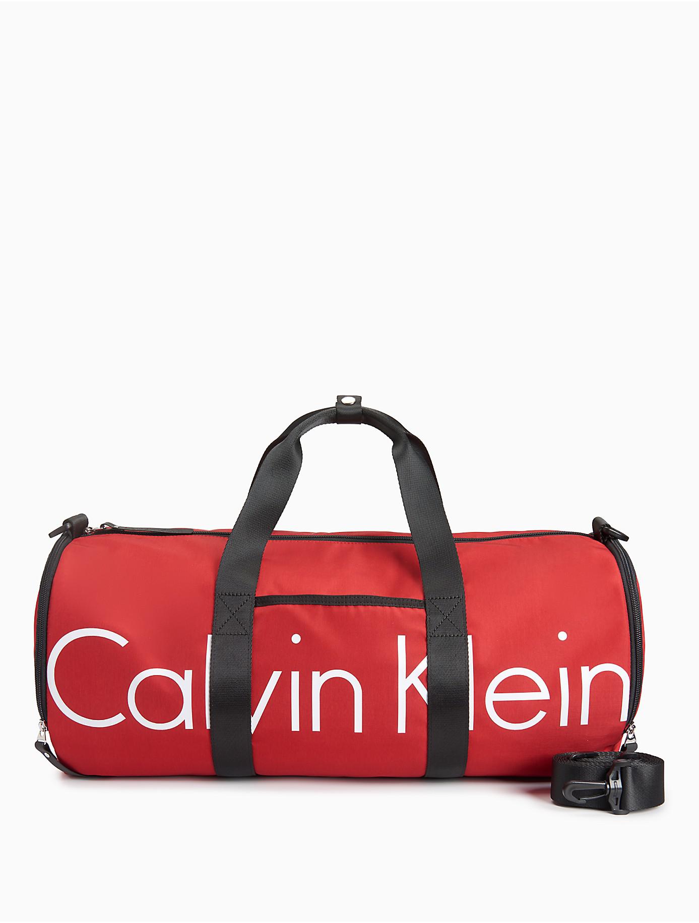 CALVIN KLEIN 205W39NYC Logo Travel Lightweight Duffle Bag in Red for Men -  Lyst