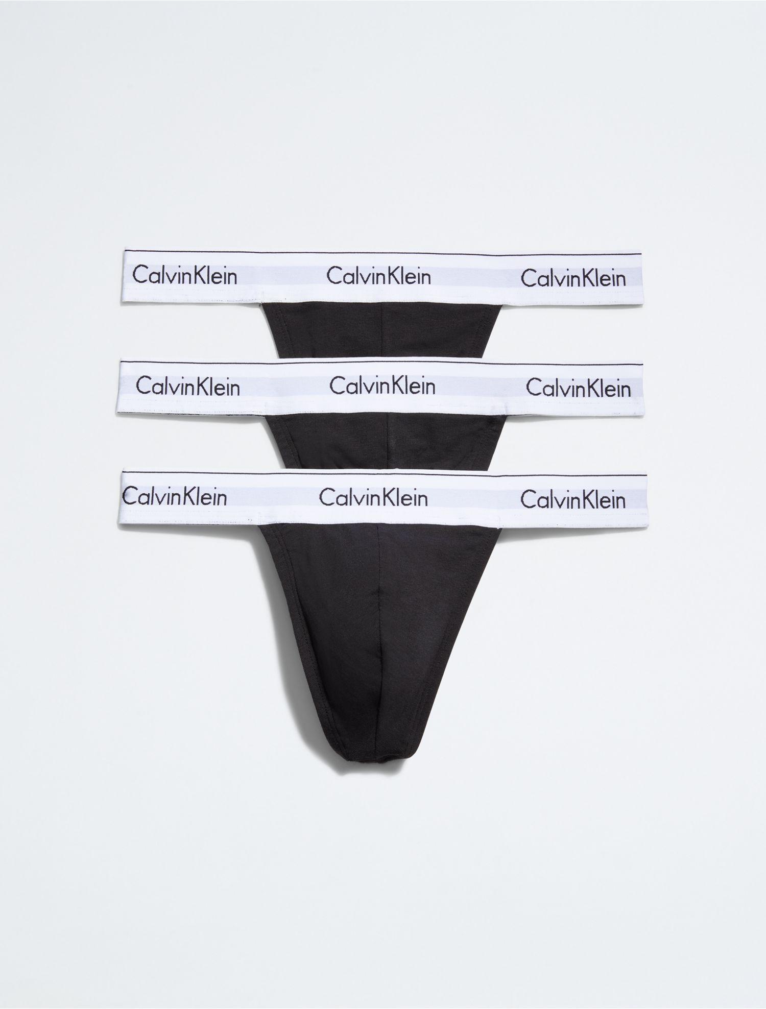 Calvin Klein Modern Cotton Stretch 3-pack Thong in White for Men | Lyst