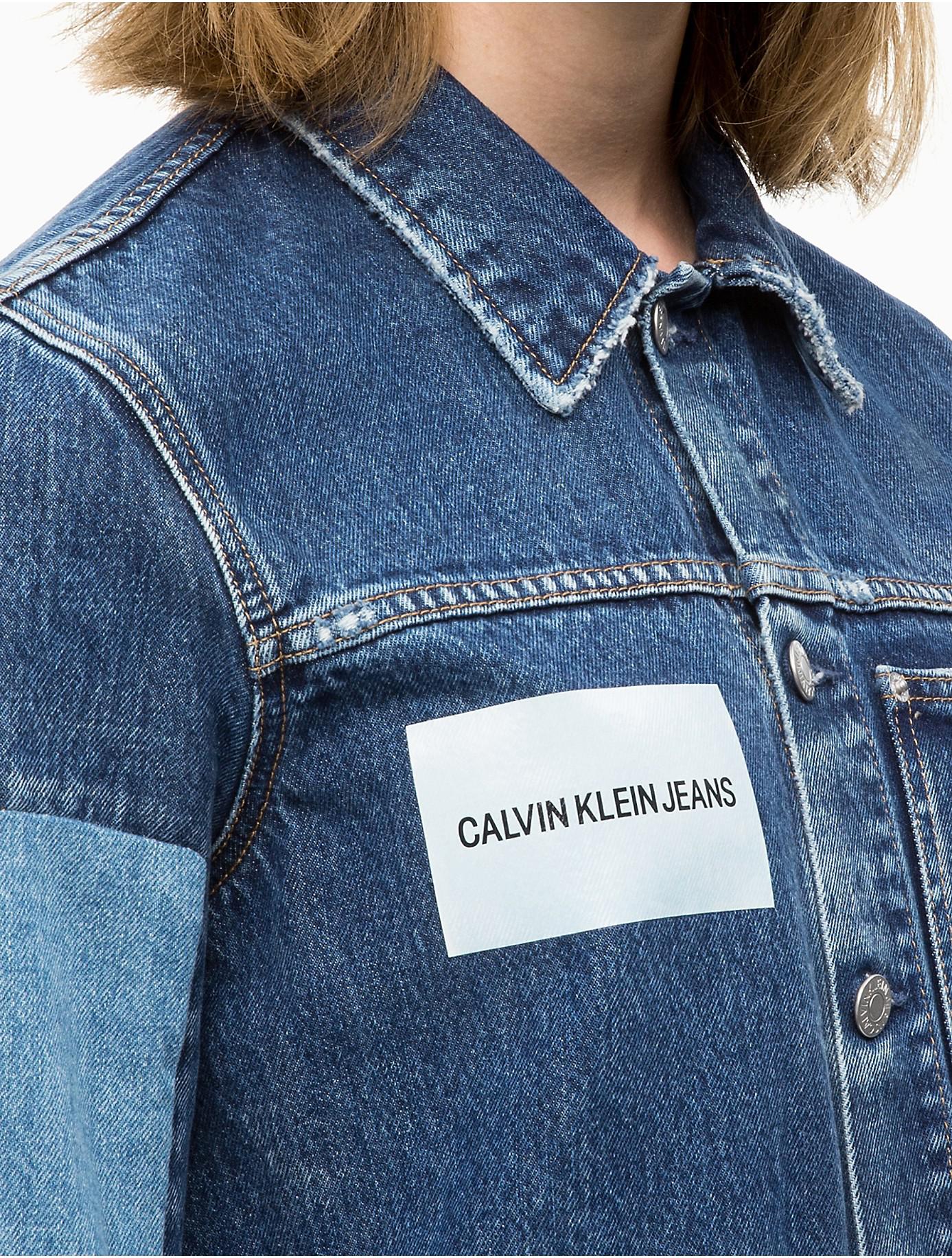 calvin klein trucker dress