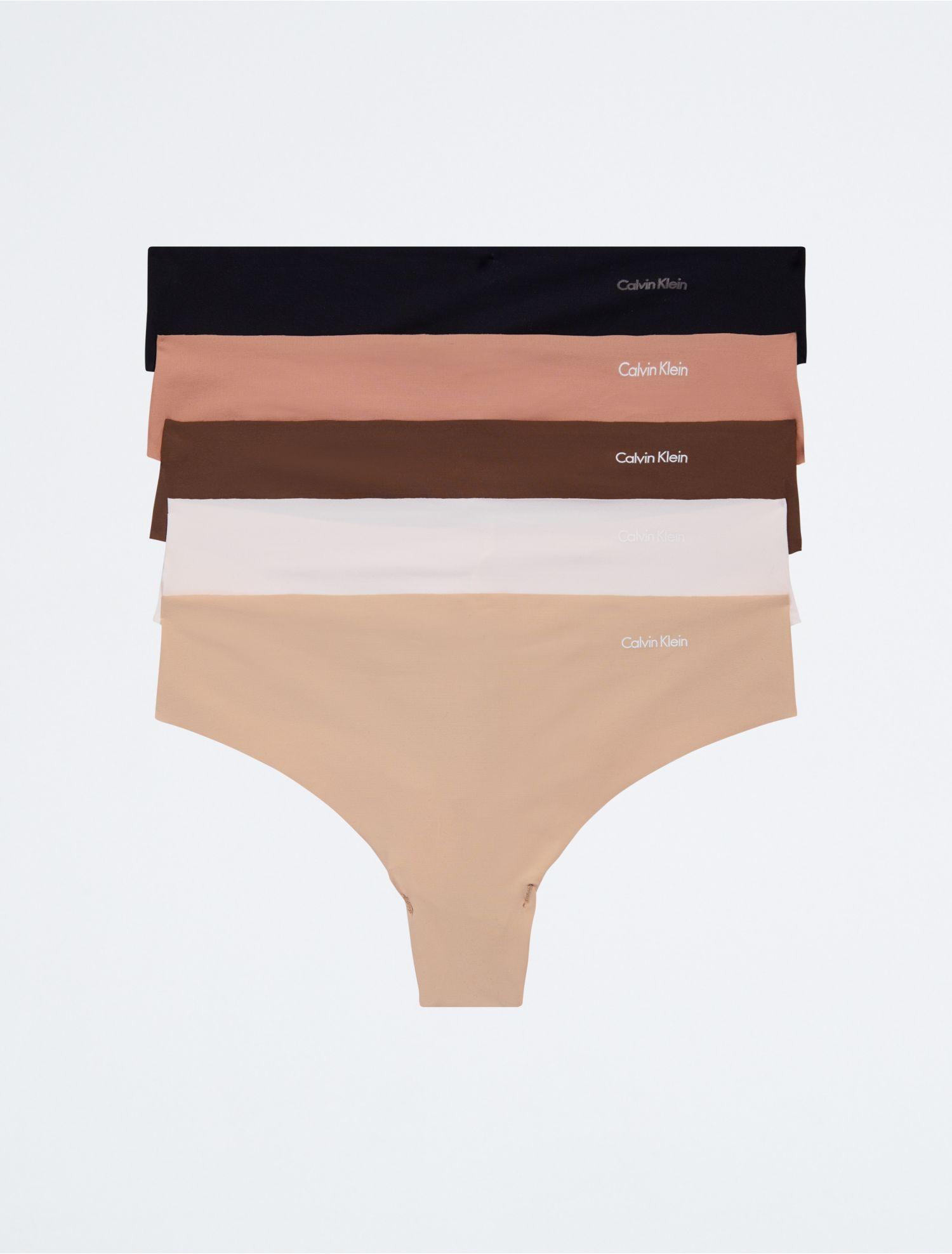 Calvin Klein Invisibles 5-pack Thong in White | Lyst