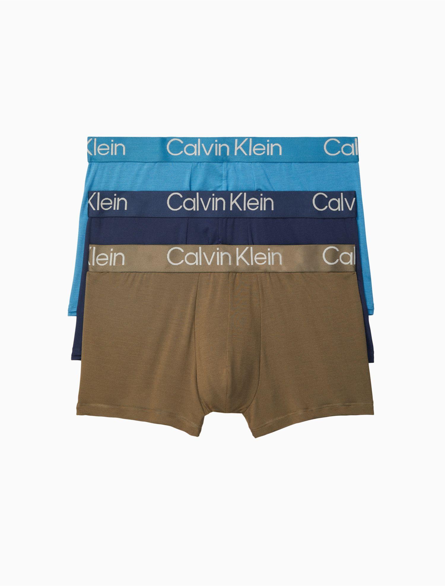 Calvin Klein Ultra-soft Modern Trunk 3-pack in Blue for Men