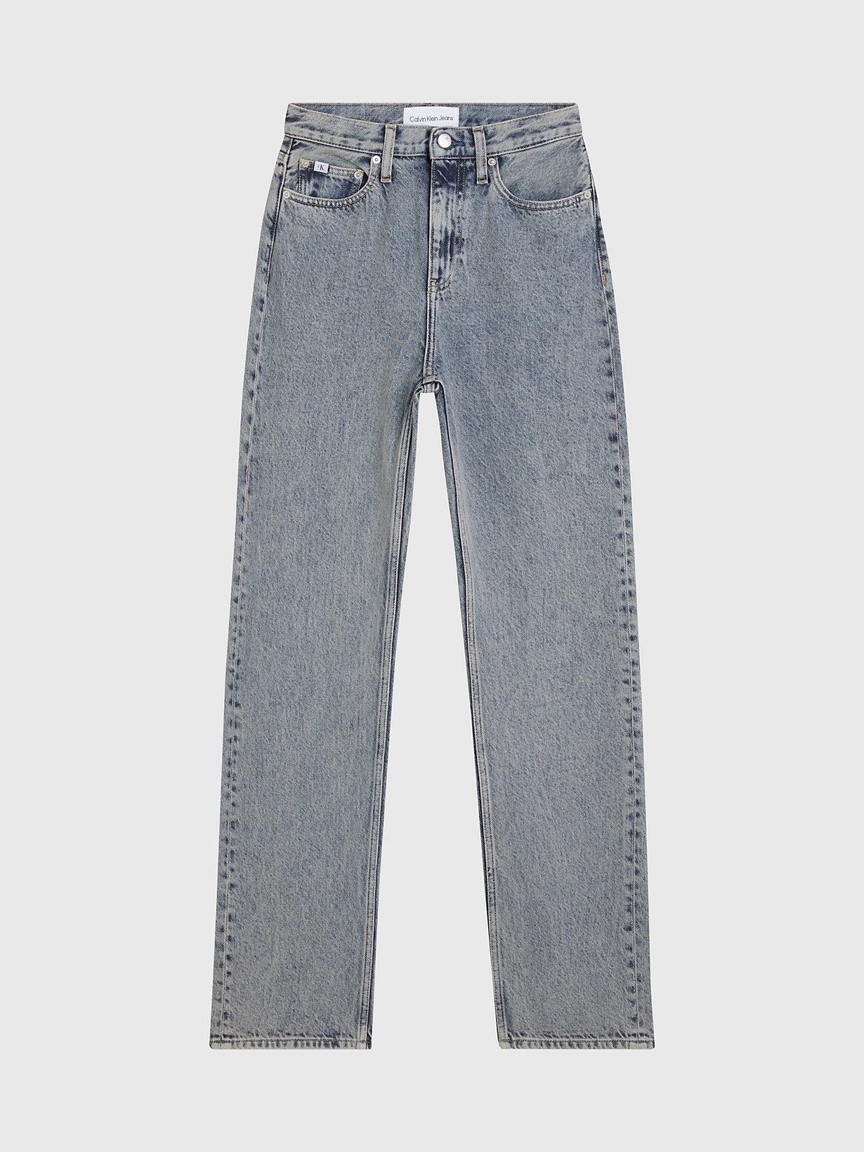 Ckj 030 high rise straight patched jeans sale