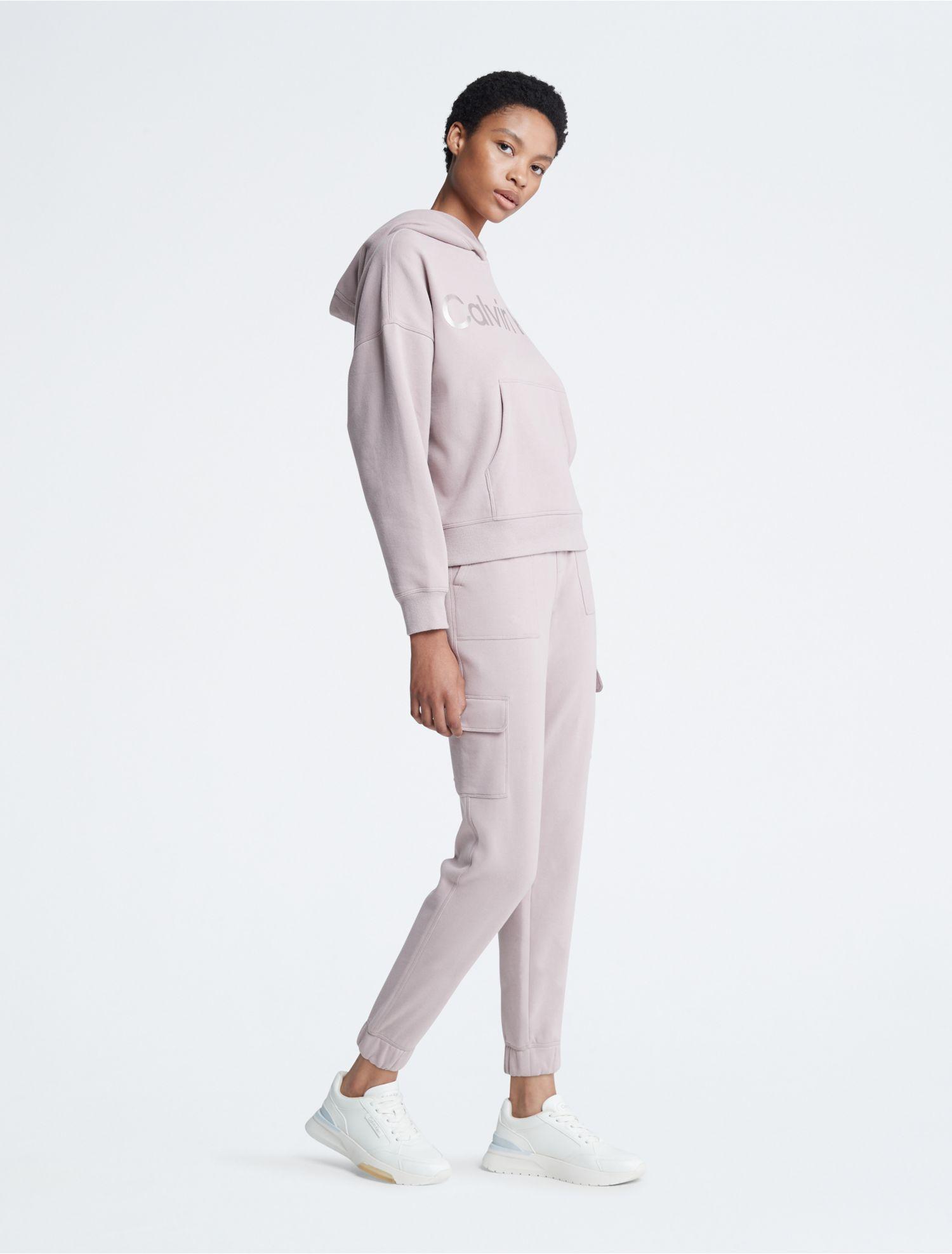 Calvin klein pink best sale tracksuit