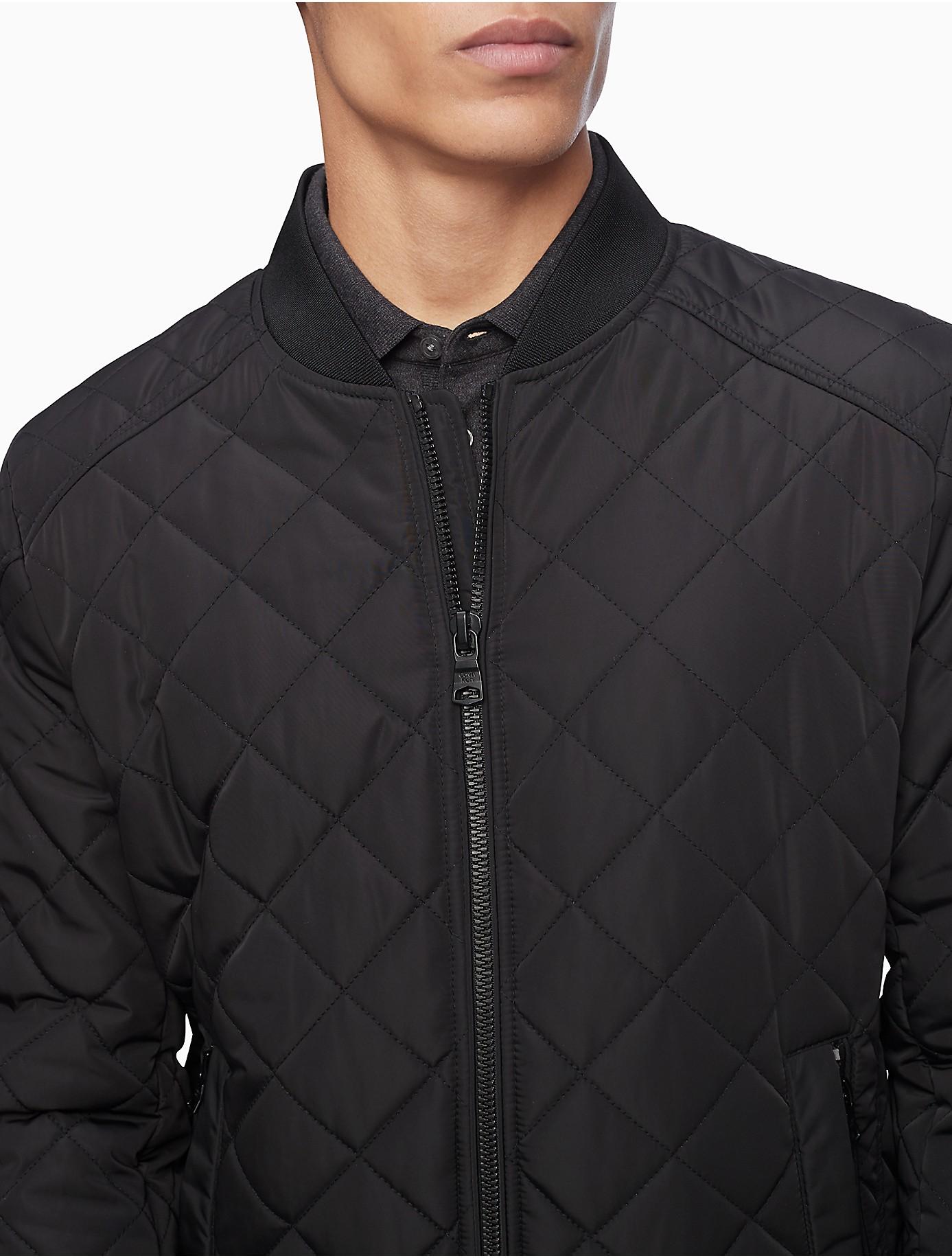 Calvin Klein Quilted Baseball Jacket With Rib-knit Trim in Black for Men |  Lyst Canada