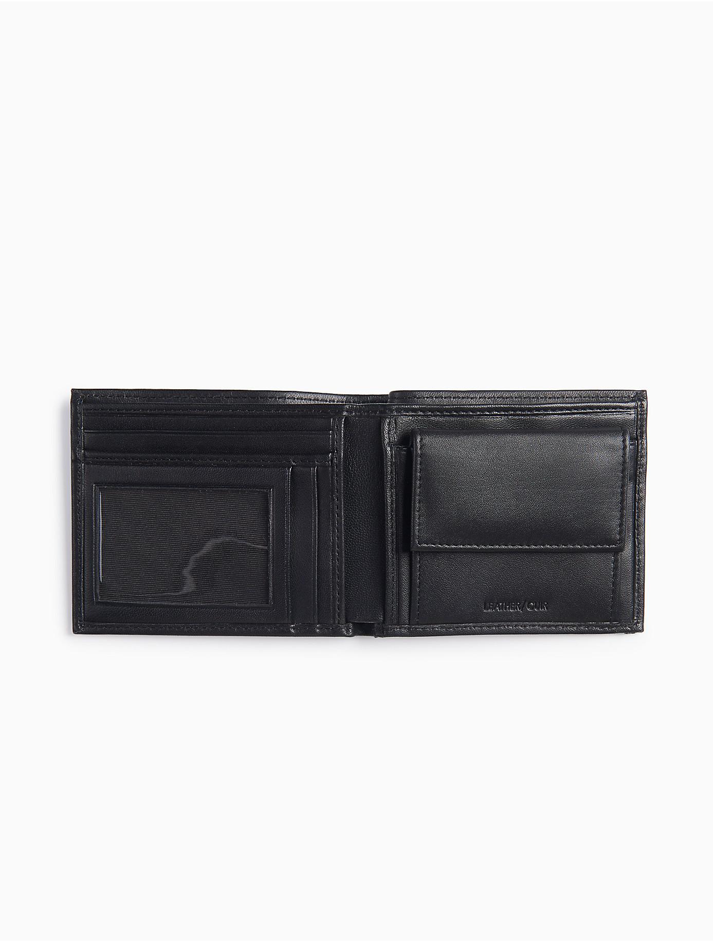 calvin klein leather bifold wallet