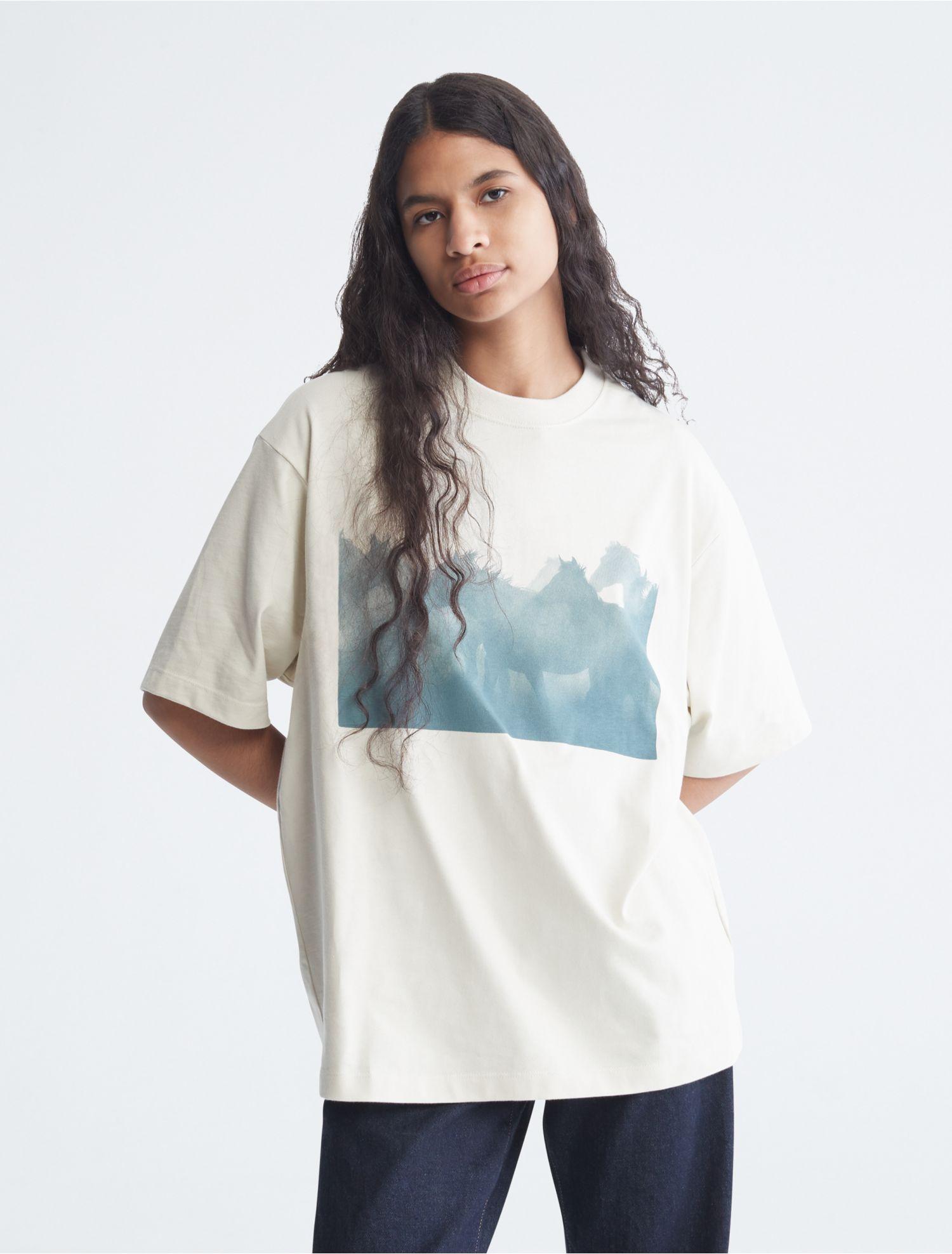 Calvin klein graphic t cheap shirts