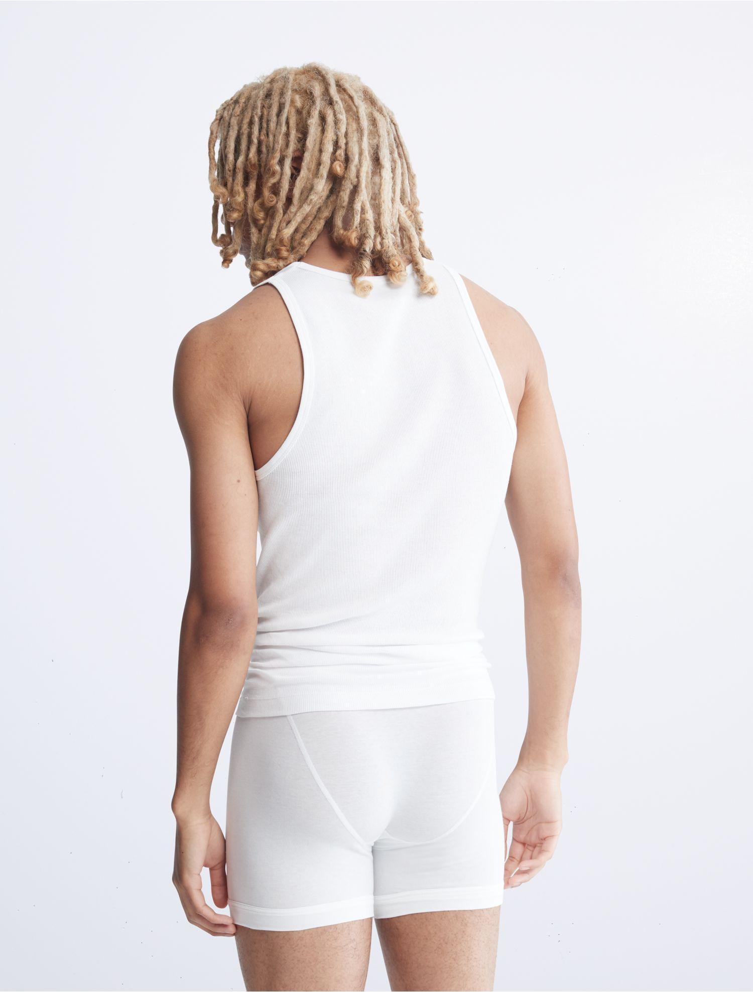 Calvin Klein Cotton Classic Fit 3-pack Tank Top in White for Men | Lyst