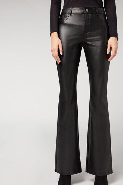 Calzedonia Leather Effect Thermal Flare 