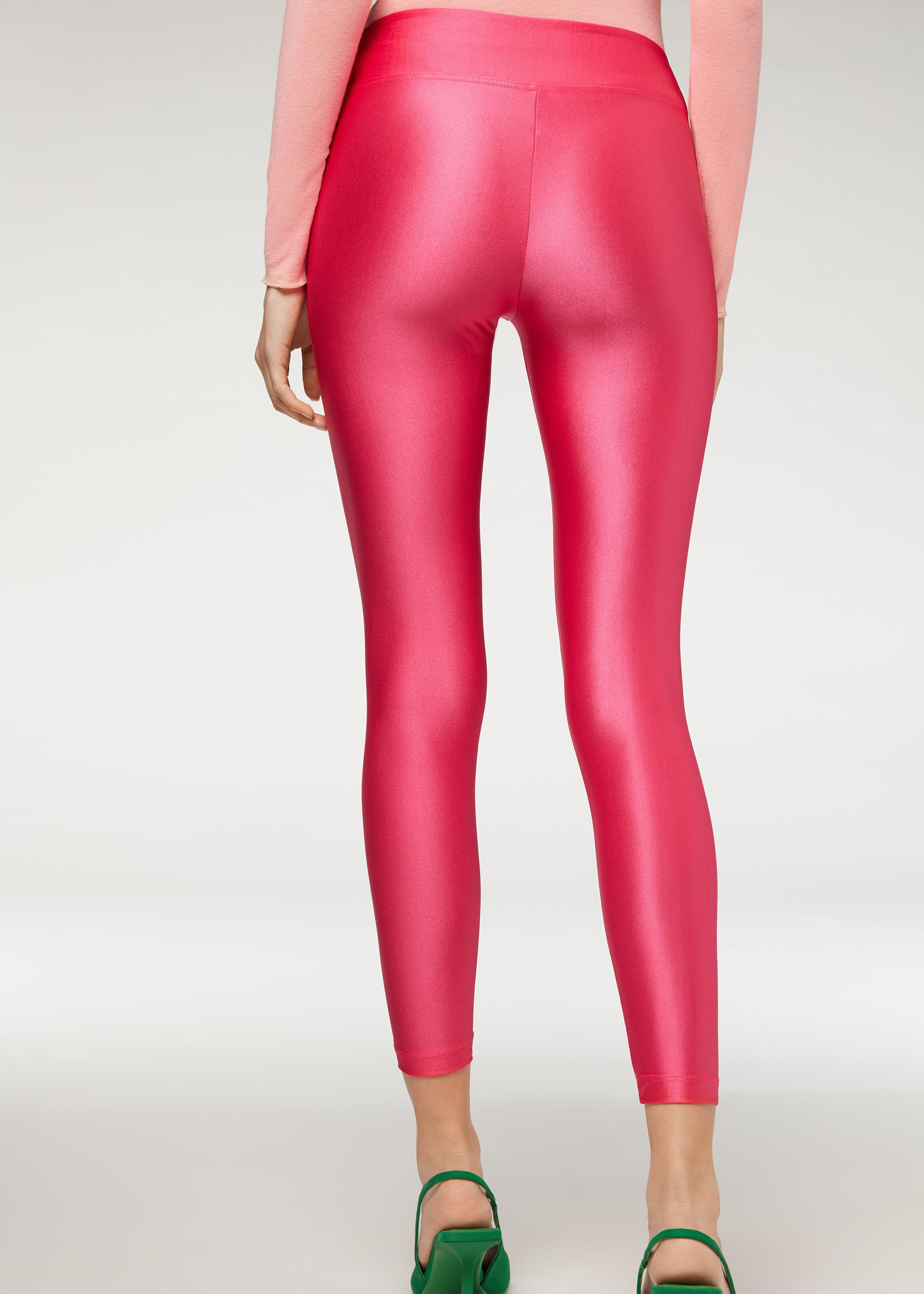 Calzedonia Super Shiny Leggings in Pink | Lyst UK