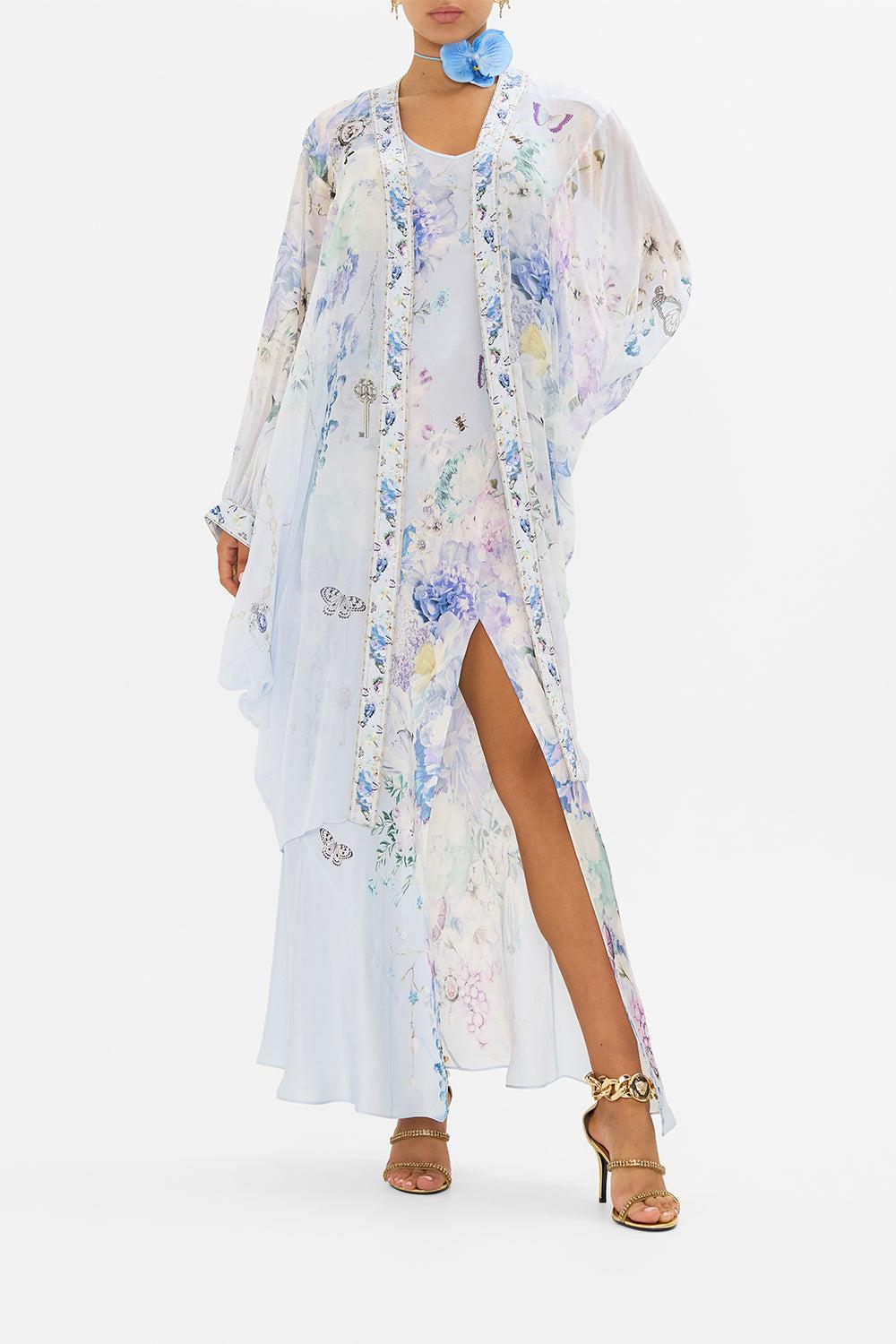 Camilla Dramatic Sleeve Cocoon Layer Butterfloria in White | Lyst