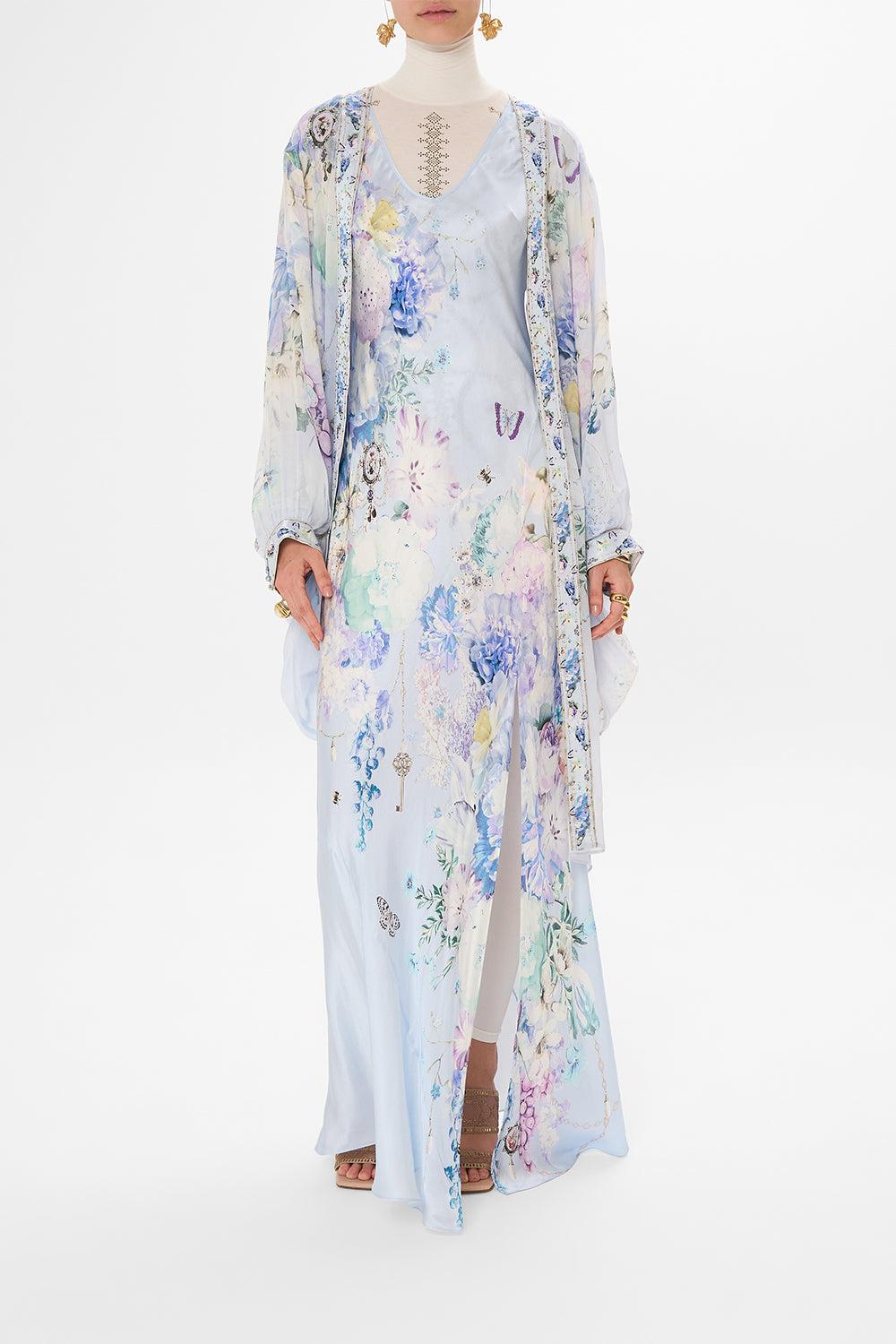 Camilla Dramatic Sleeve Cocoon Layer Butterfloria in White | Lyst