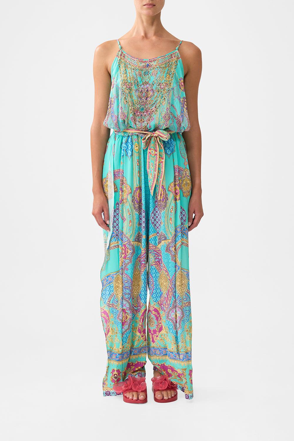 Camilla Desert Rose Playsuit Camilla Jumpsuit Concubine Realm Silk